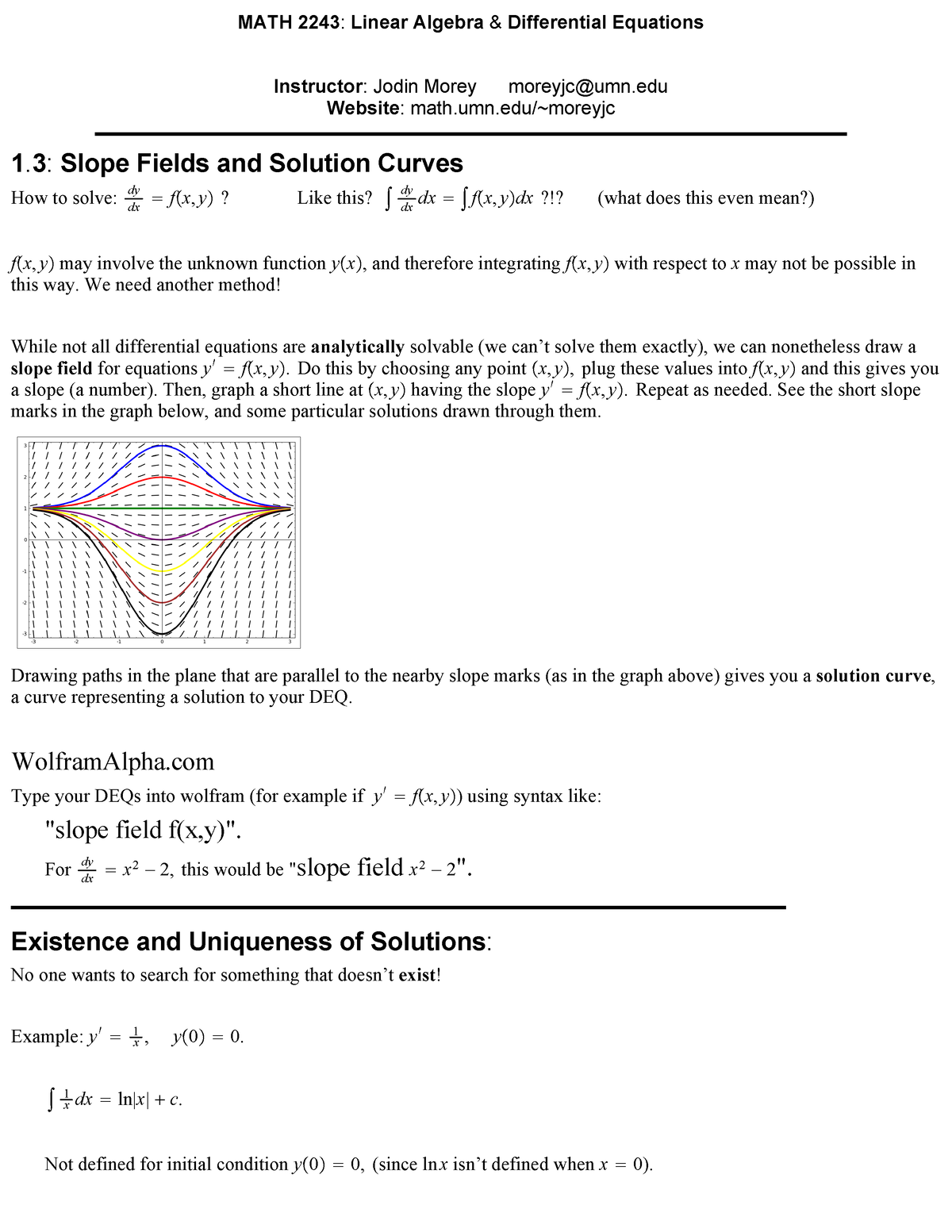 slope-fields-and-solution-curves-math-2243-the-u-of-m-studocu