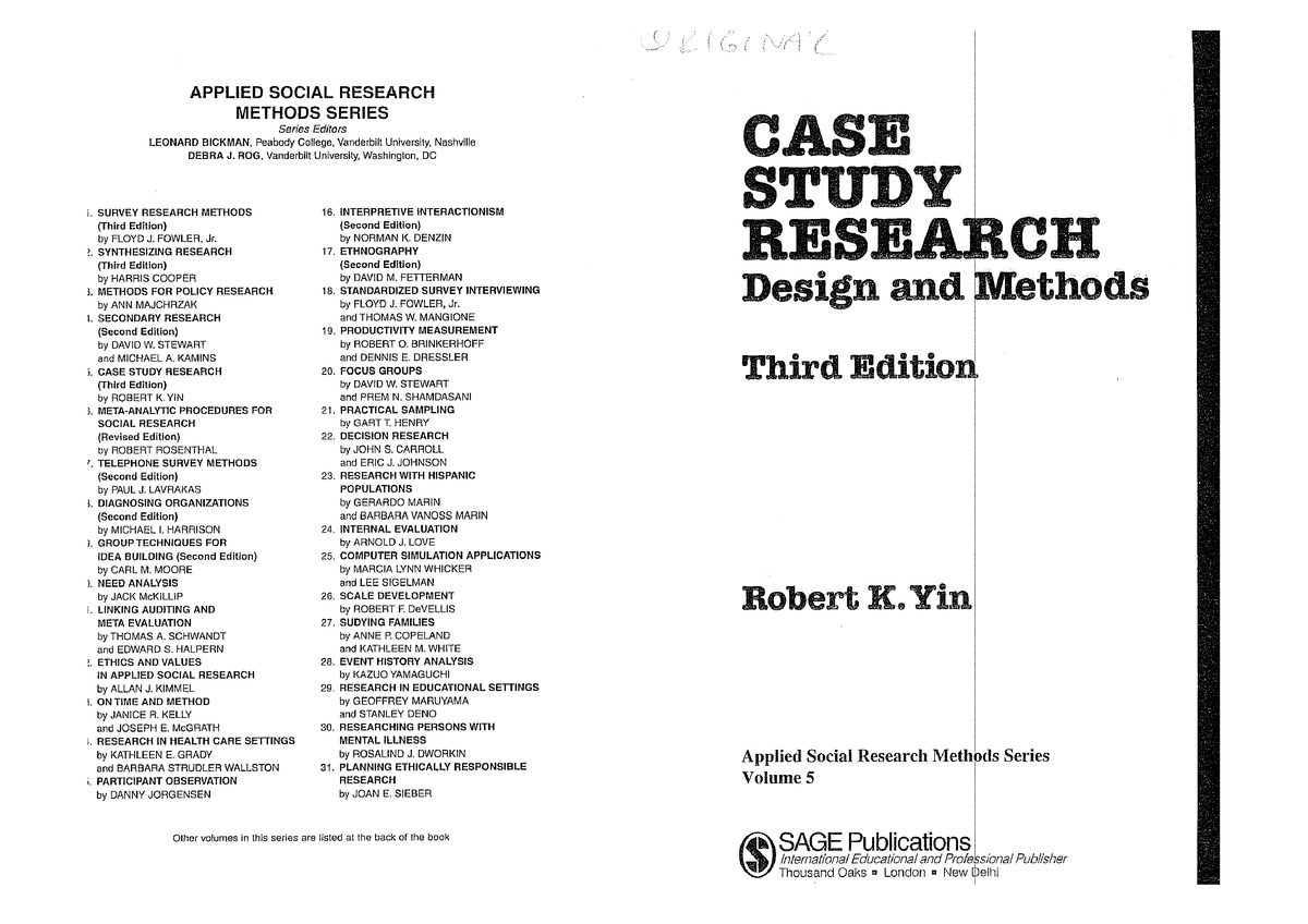 case study research design and methods (3rd ed )