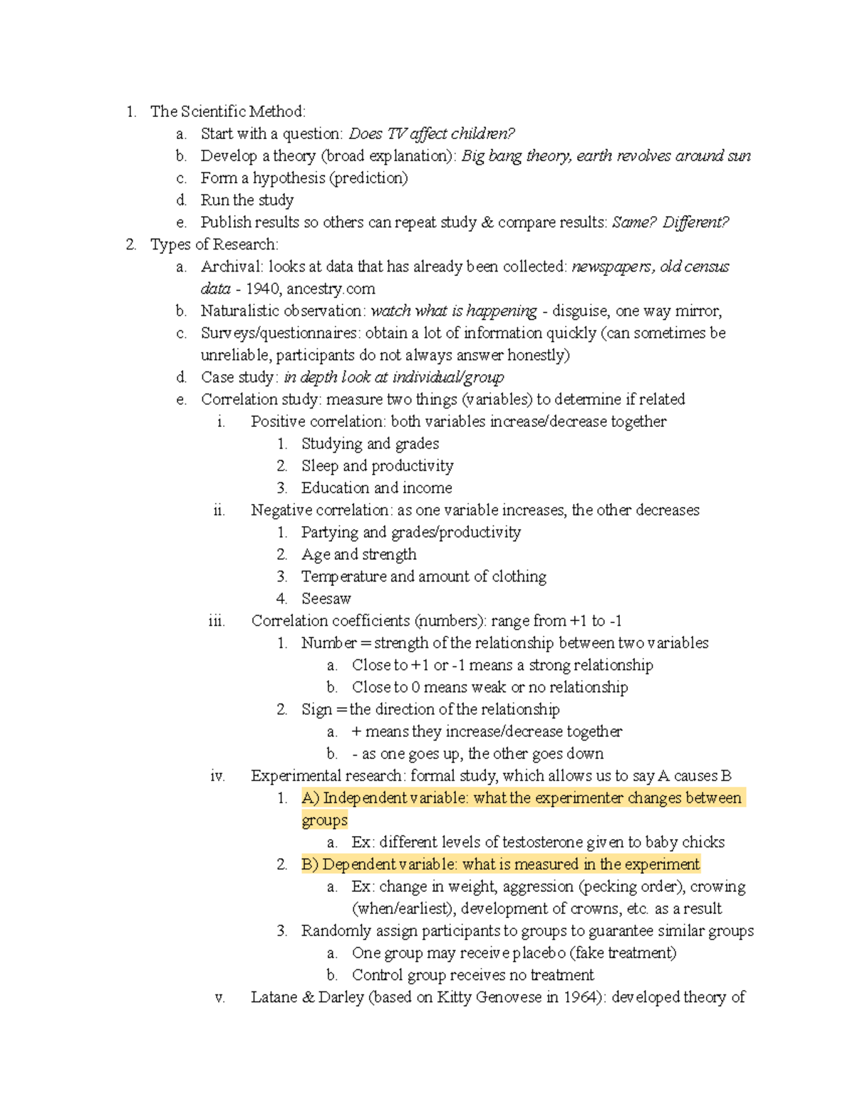 Essentials Of Understanding Psychology: Chapter 2 Notes - The ...