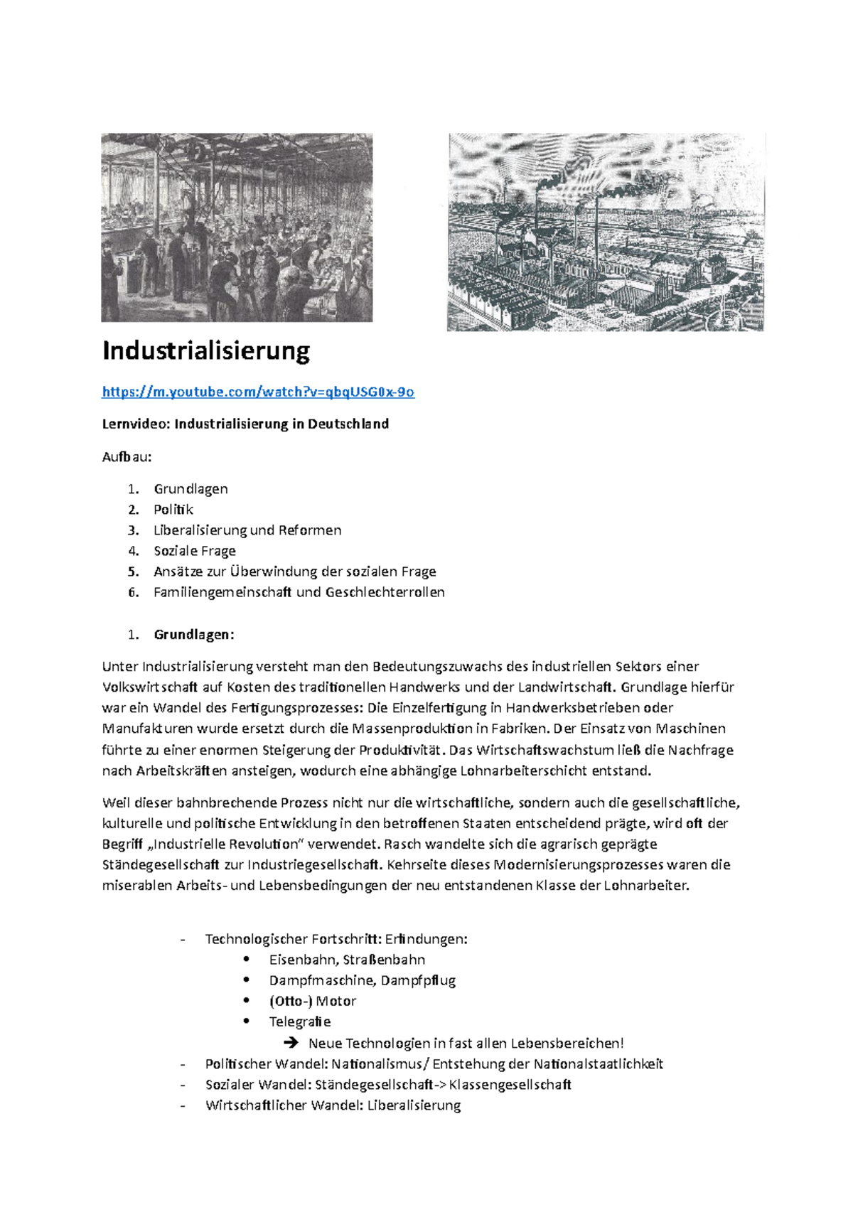 Geschichte Klasse 11 Industrialisierung - Industrialisierung M.youtube ...