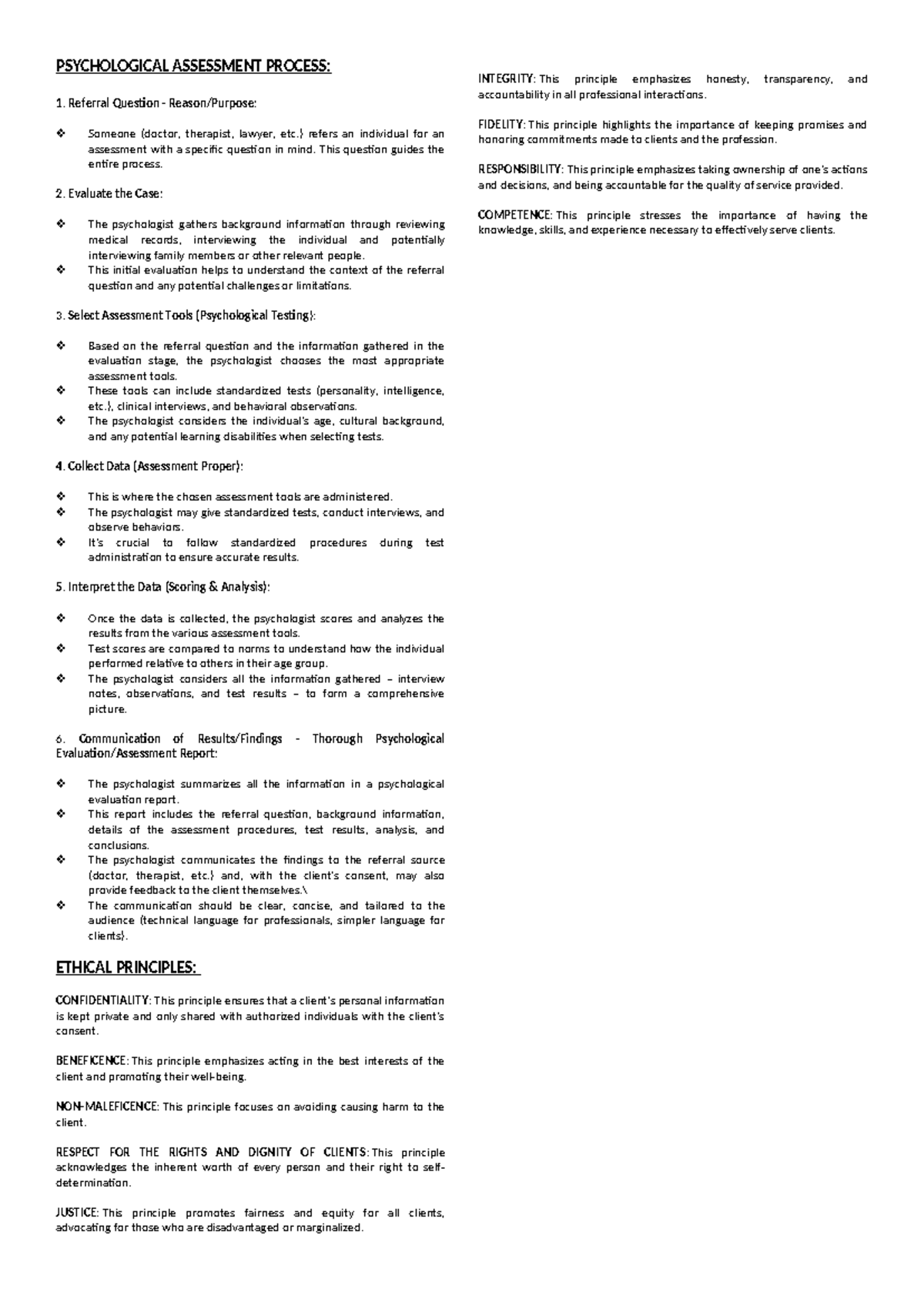 Psych-testing-revvvxz - PSYCHOLOGICAL ASSESSMENT PROCESS: Referral ...