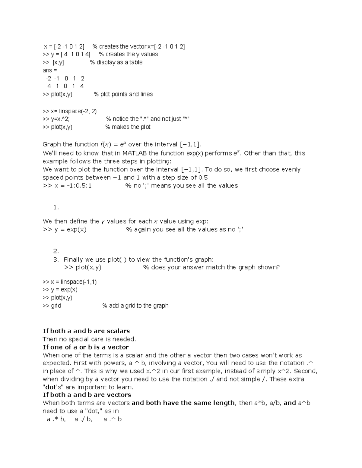 Matlab Reference Project 2 Studocu