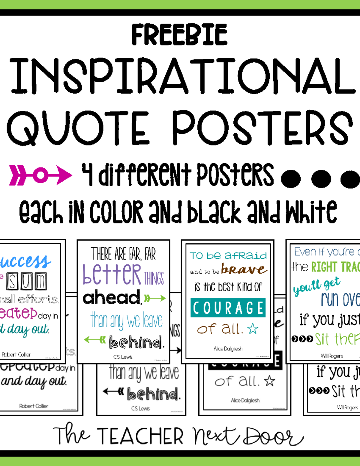 Freebie Inspirational Quote Posters-1 - Freebie Inspirational 