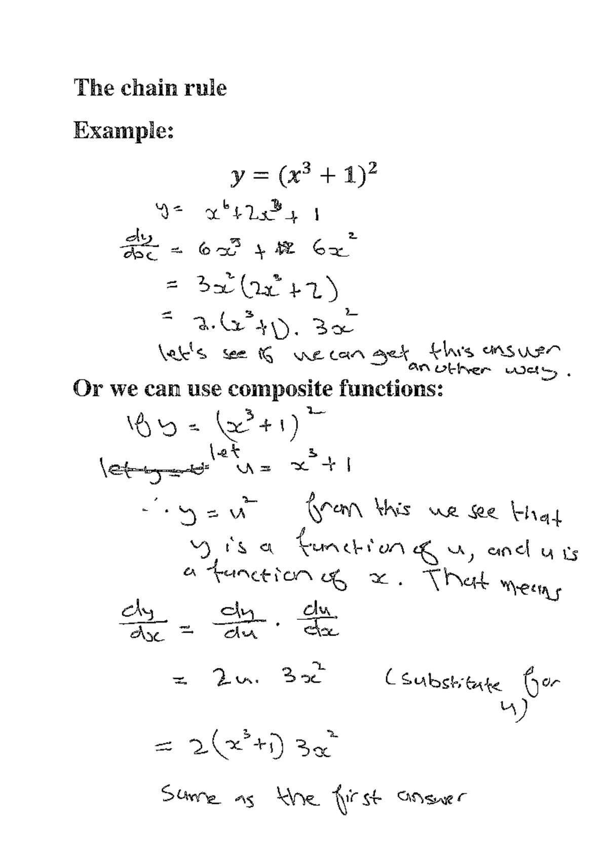 Lecture+2+Calculus-Chain+rule - MATH1014 - Studocu