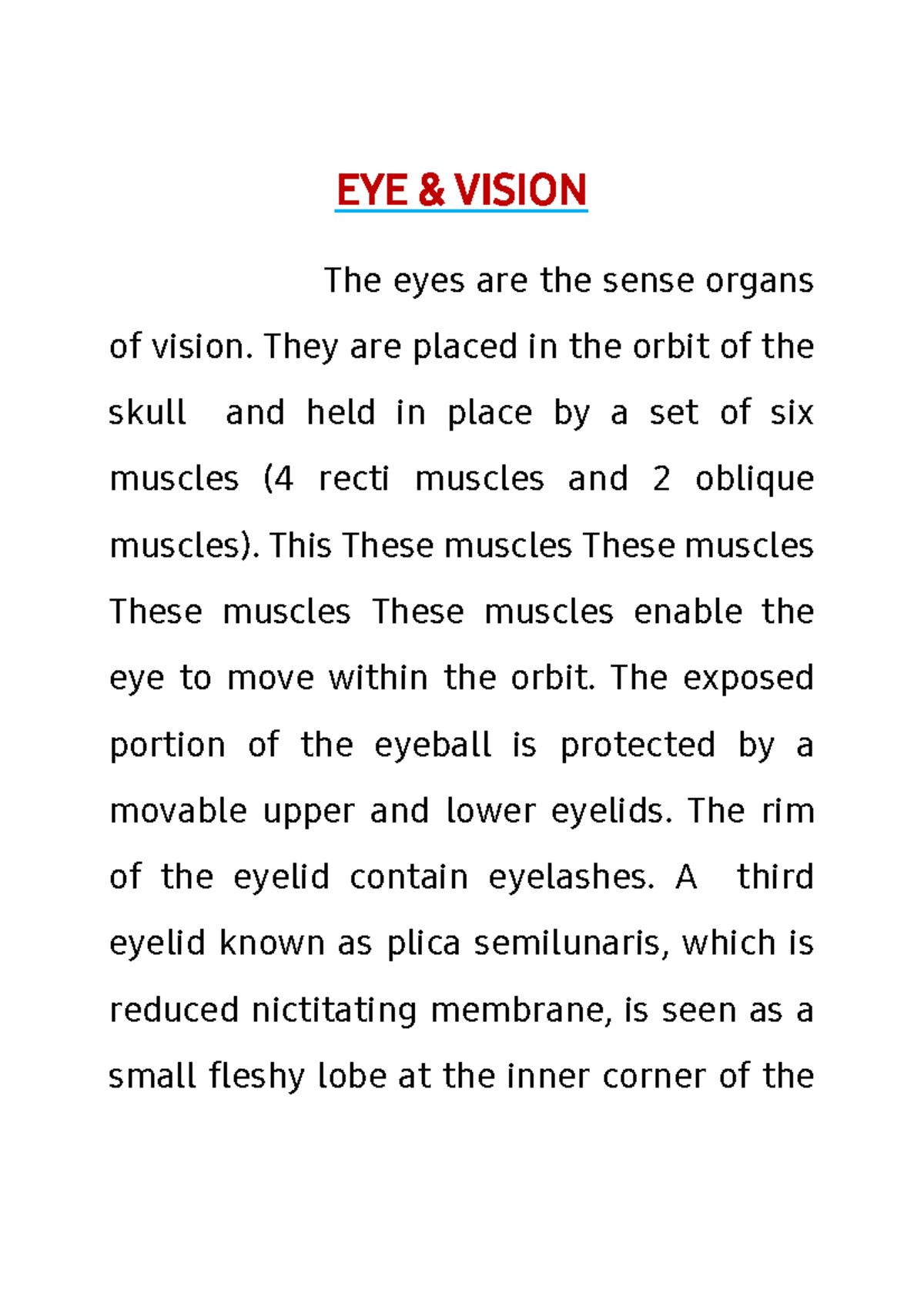 VisionEYE Eye detailedstructure, pigments and function of different
