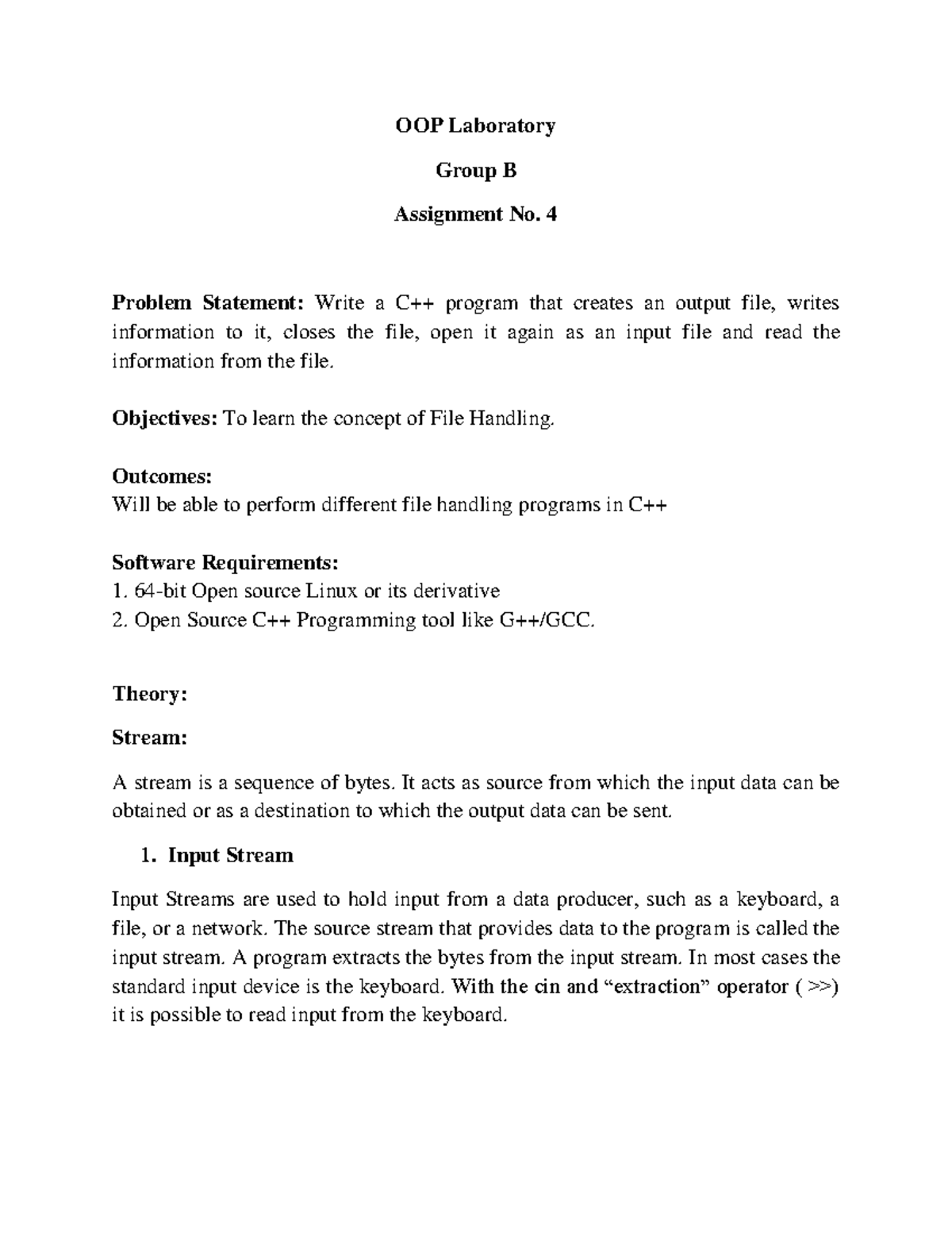 OOPL Group B Assignment 4 - Writeup - OOP Laboratory Group B Assignment ...