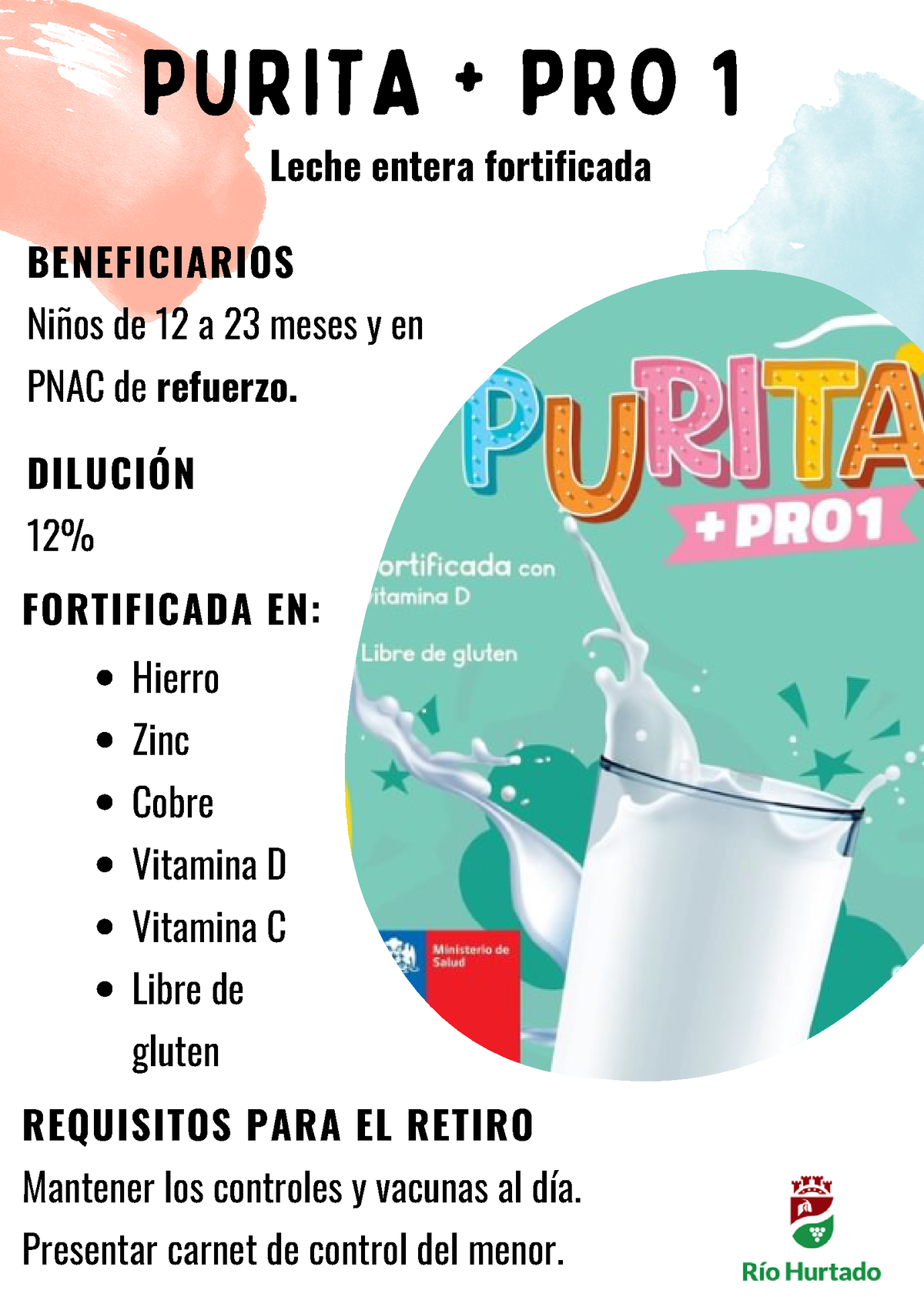 Purita + pro 1 - PURITA + PRO 1 Hierro Zinc Cobre Vitamina D Vitamina C ...