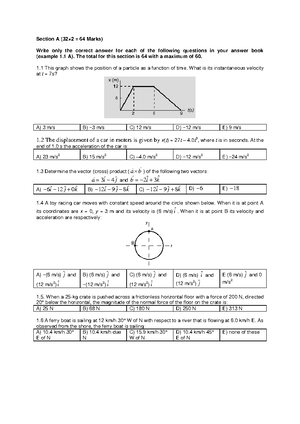 Assignment 2 - nphy 111 exam preparation - NPHY111 - NWU - Studocu