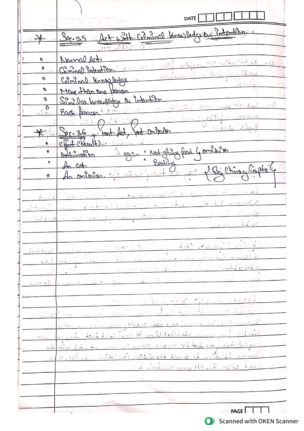 PART 9 IPC - Hand Made Notes Of IPC In Easy Language. - Indian Penal ...