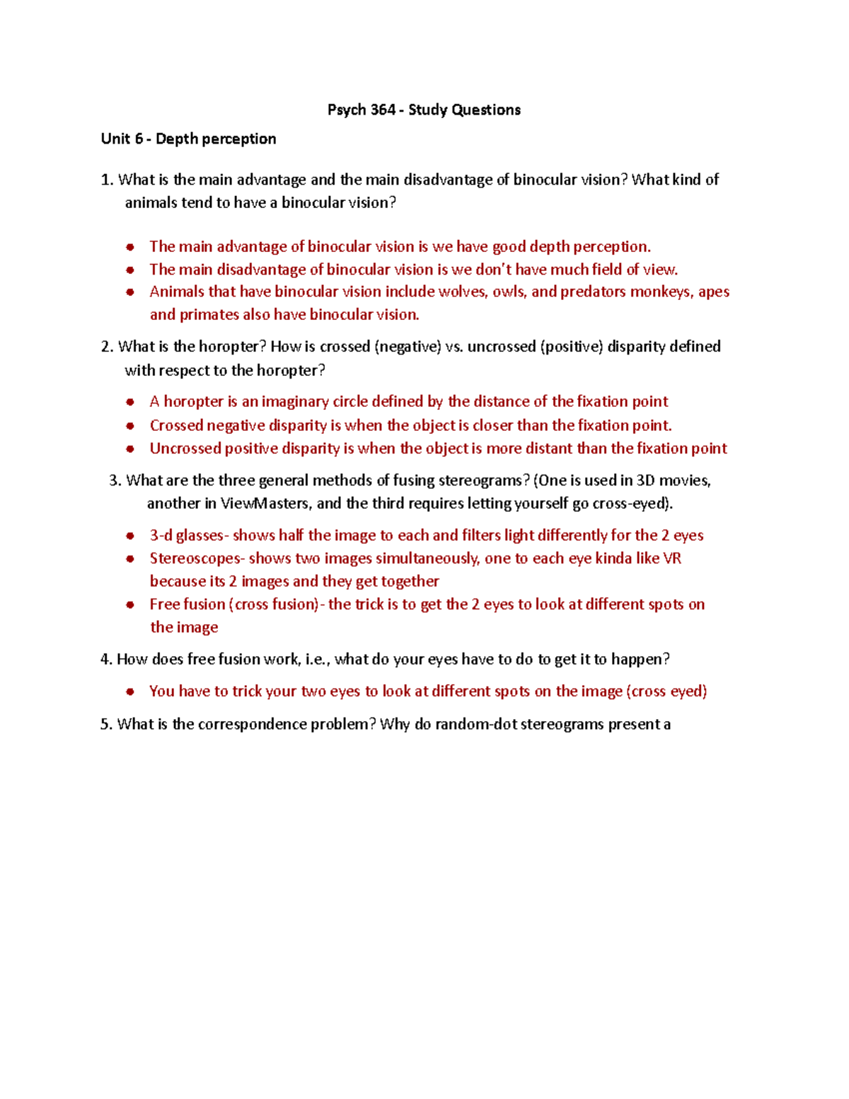 PSYC 364 Study guide unit 6 - Psych 364 - Study Questions Unit 6 ...