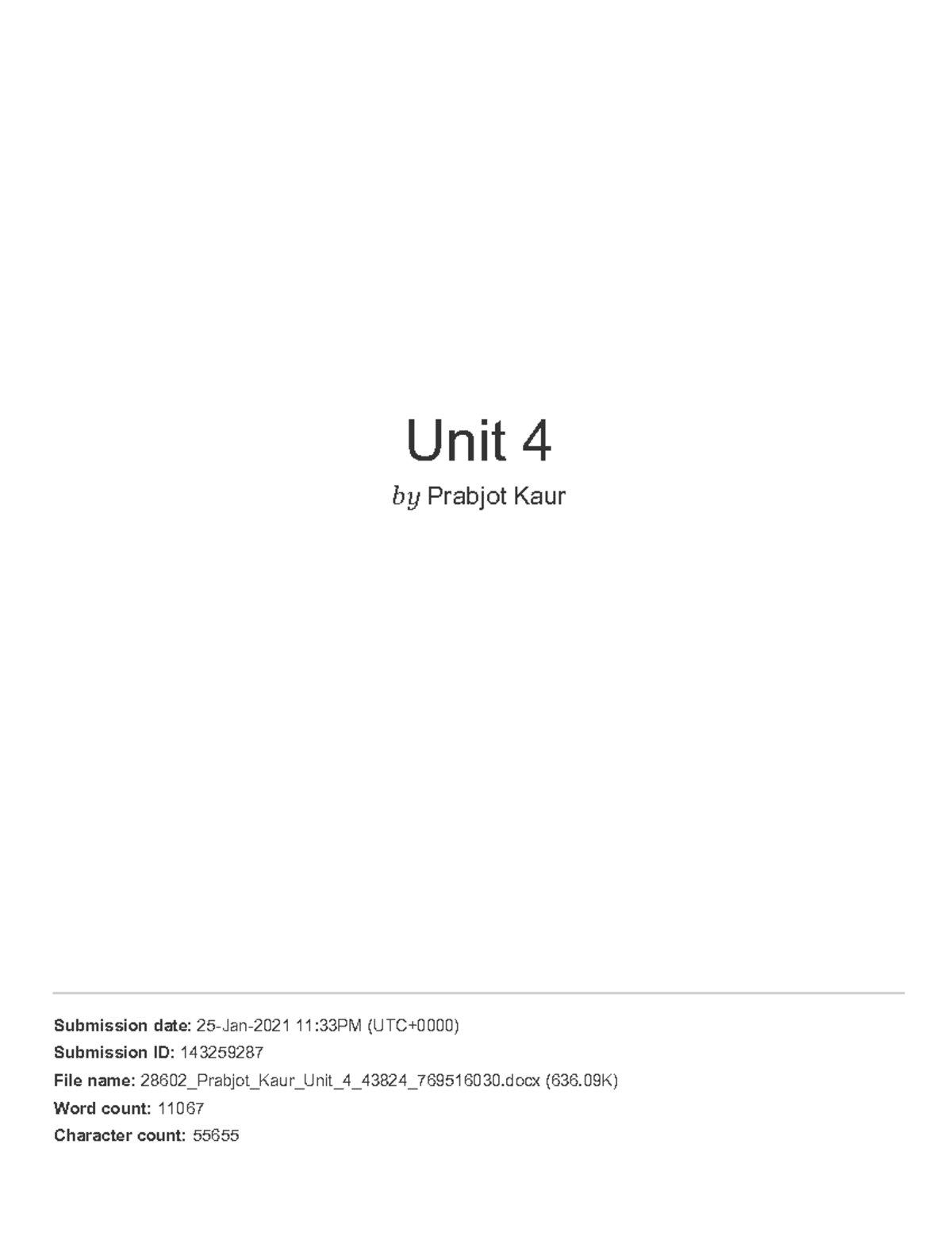 Unit 4 - Lecture notes 1-5 - BMAN24121 - Unit 4 by Prabjot Kaur ...