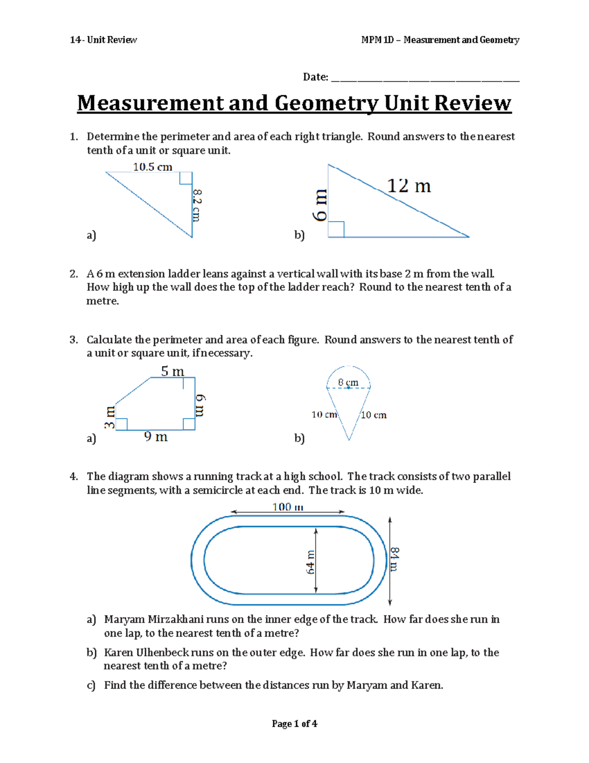 14 Unit Review Notes Date