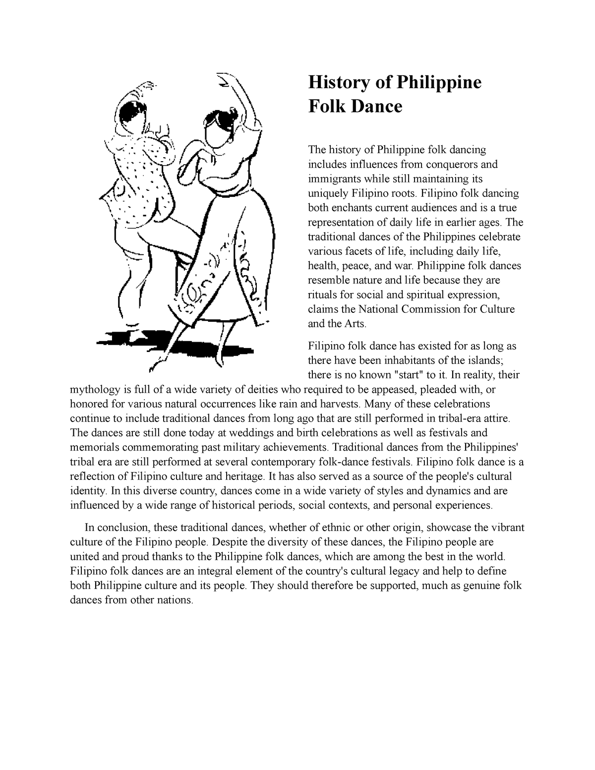 History OF Philippine FOLK Dances - History Of Philippine Folk Dance ...