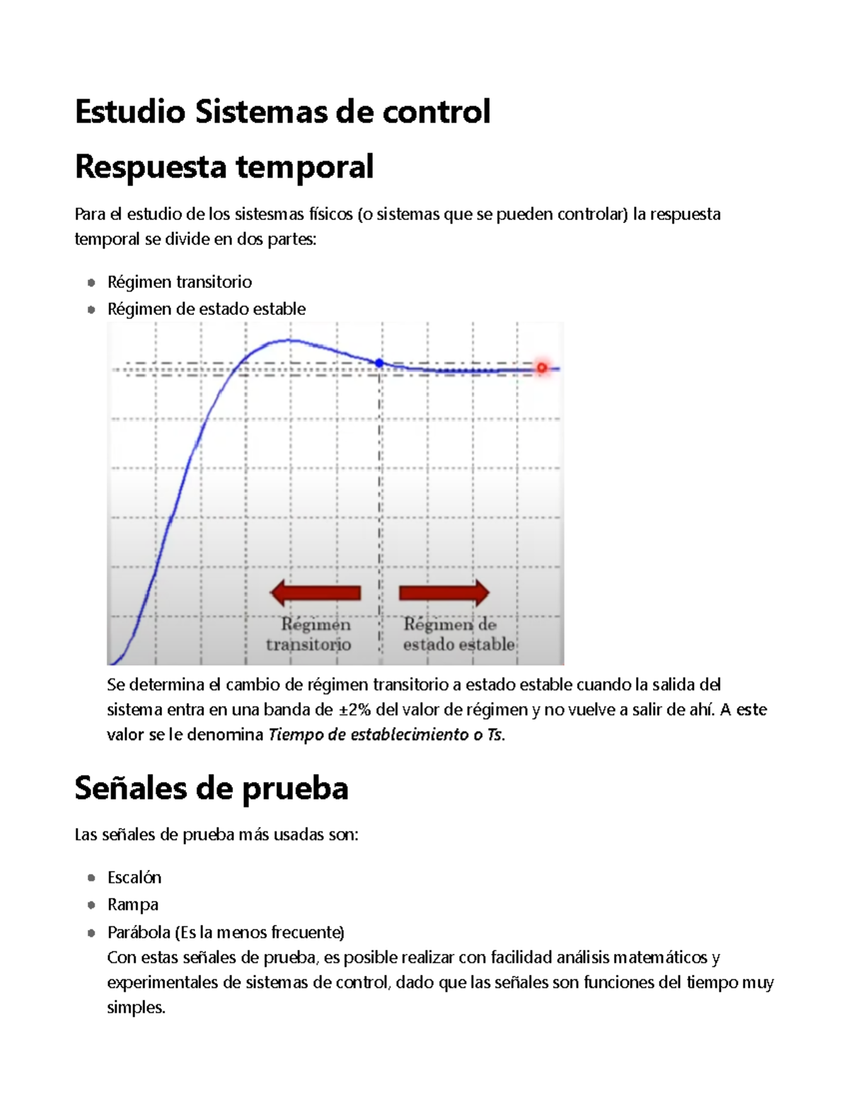 Estudio Sistemas De Control - Estudio Sistemas De Control Respuesta ...