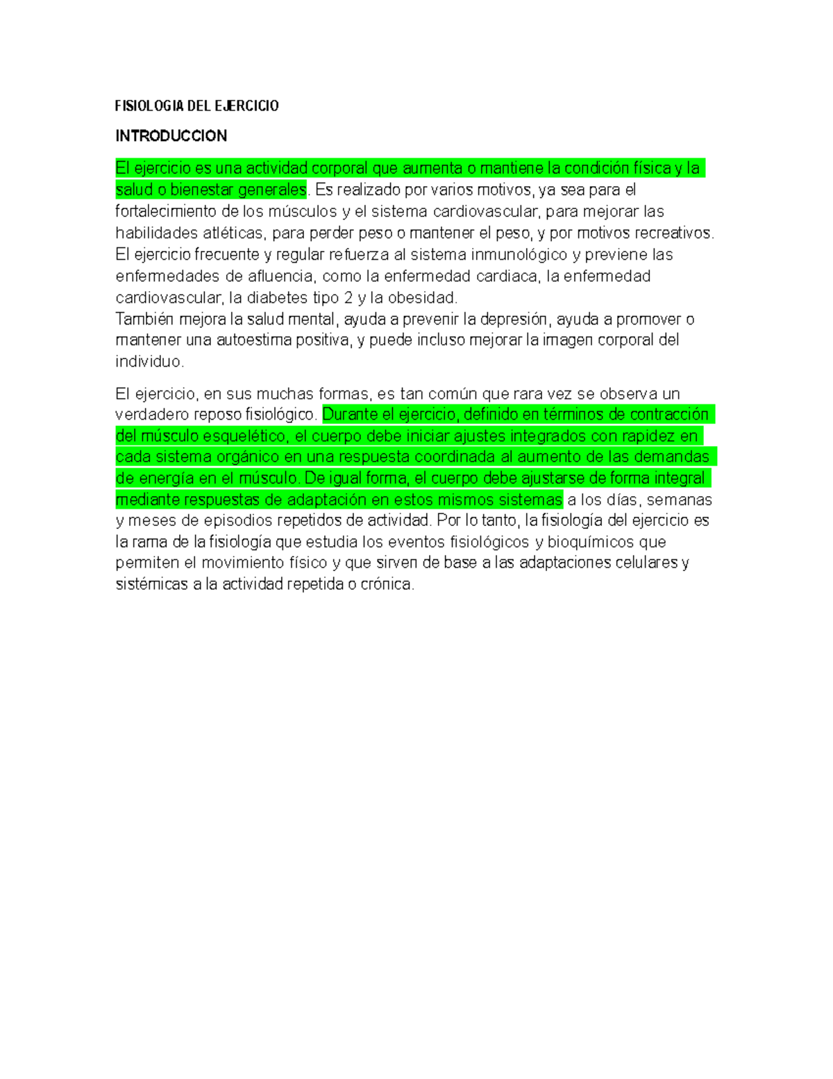 Fisiologia Del Ejercicio