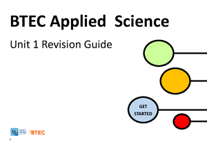 Unit 1 Biology Revision Guide Extra Tips - BTEC Applied Science Unit 1 ...