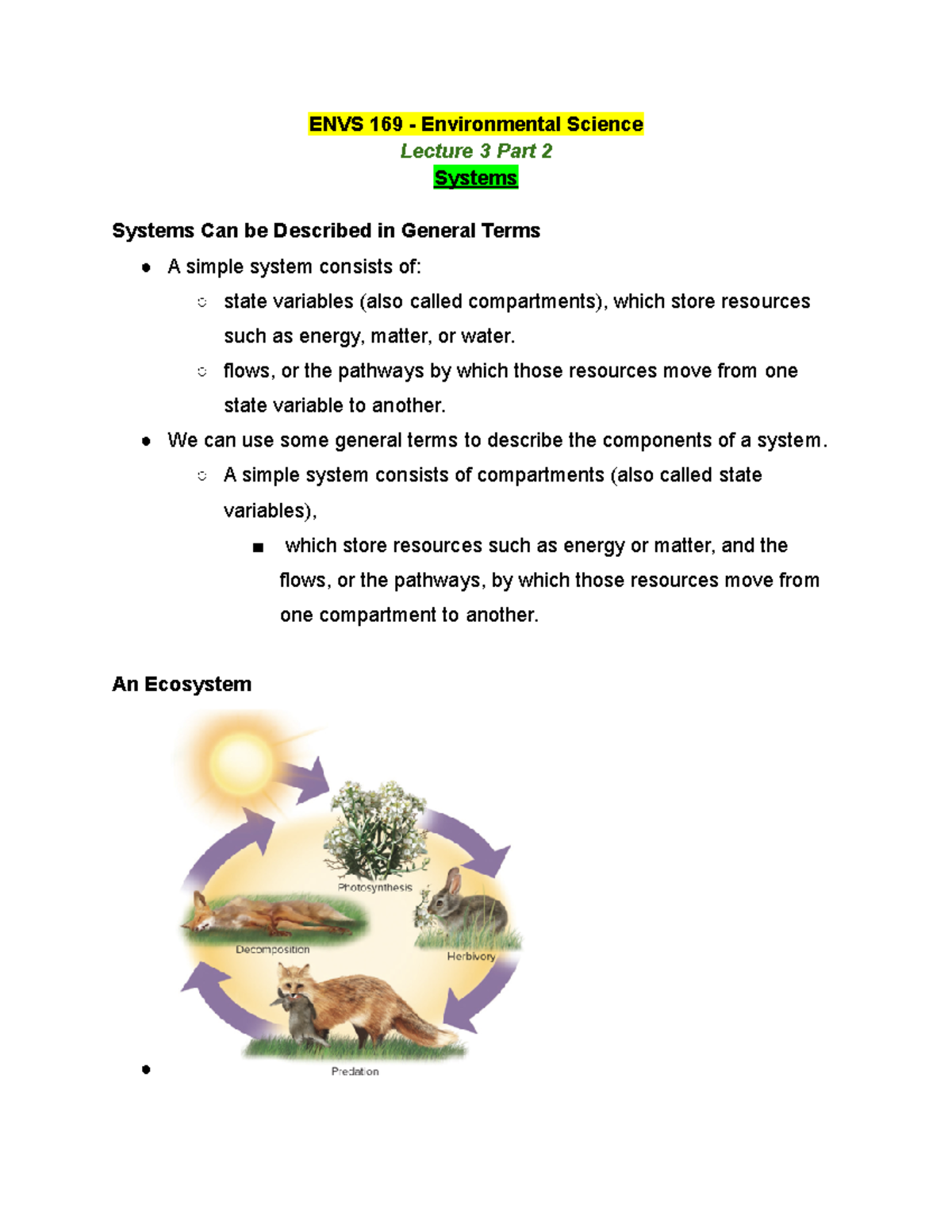 ENVS 169 Lecture 3 Part 2 - Spring 2019 - ENVS 169 - Environmental ...