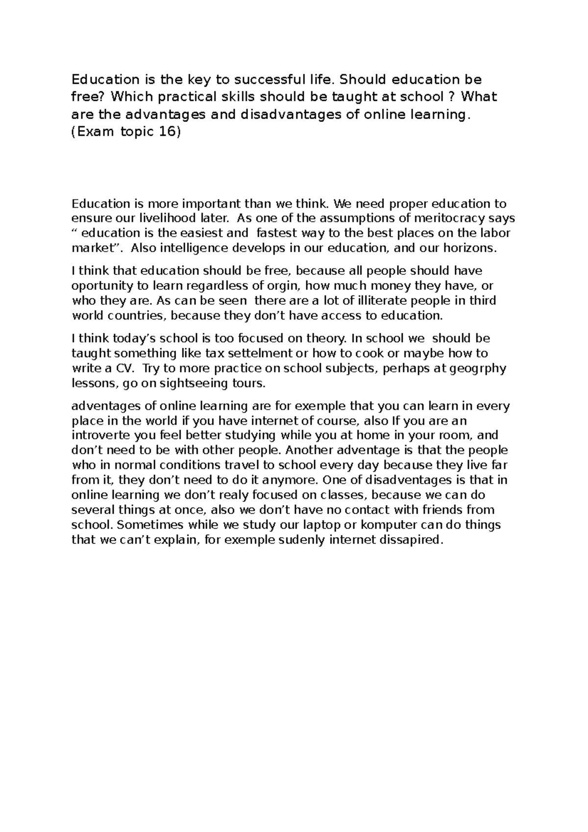 english-topic-certyfikat-temat-ustny-education-is-the-key-to