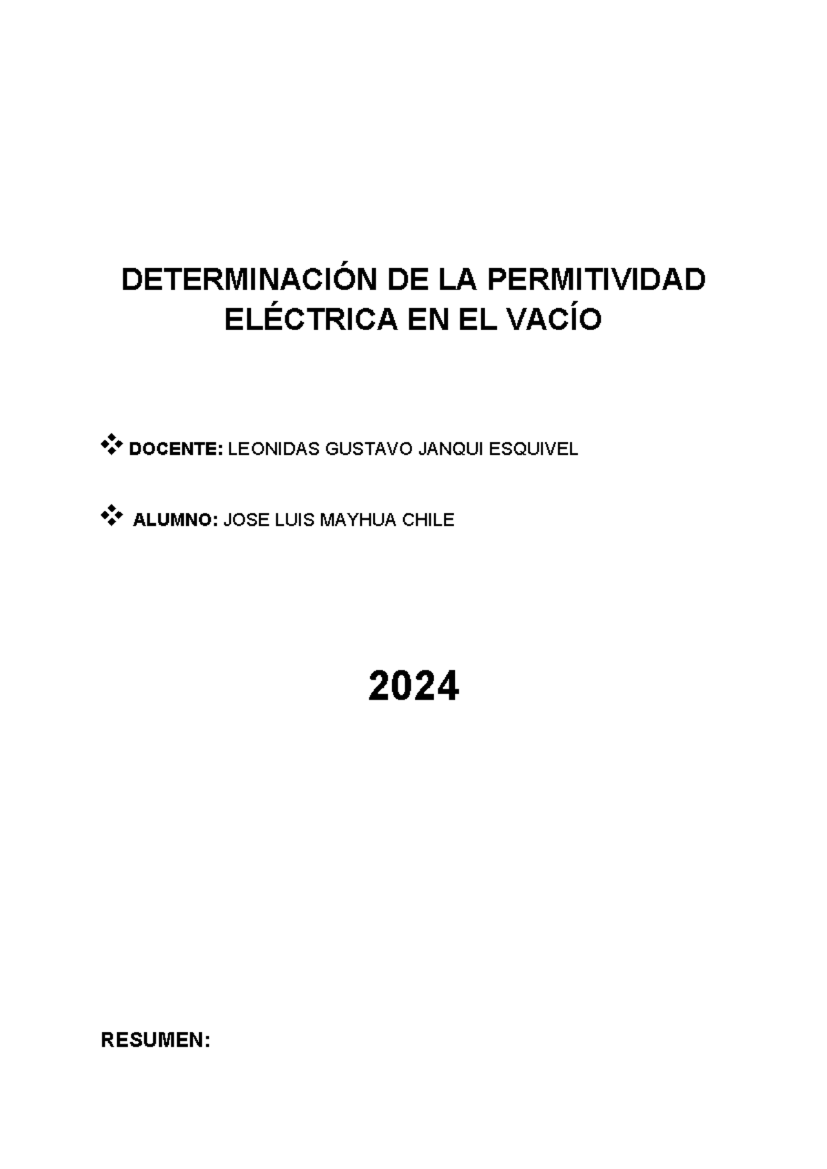 Consolidado 2 Fisica - ficia - DETERMINACIÓN DE LA PERMITIVIDAD ...