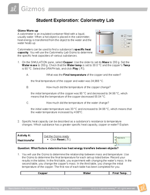 Day 5 Activities Chemestry - Student Exploration: Polarity and ...