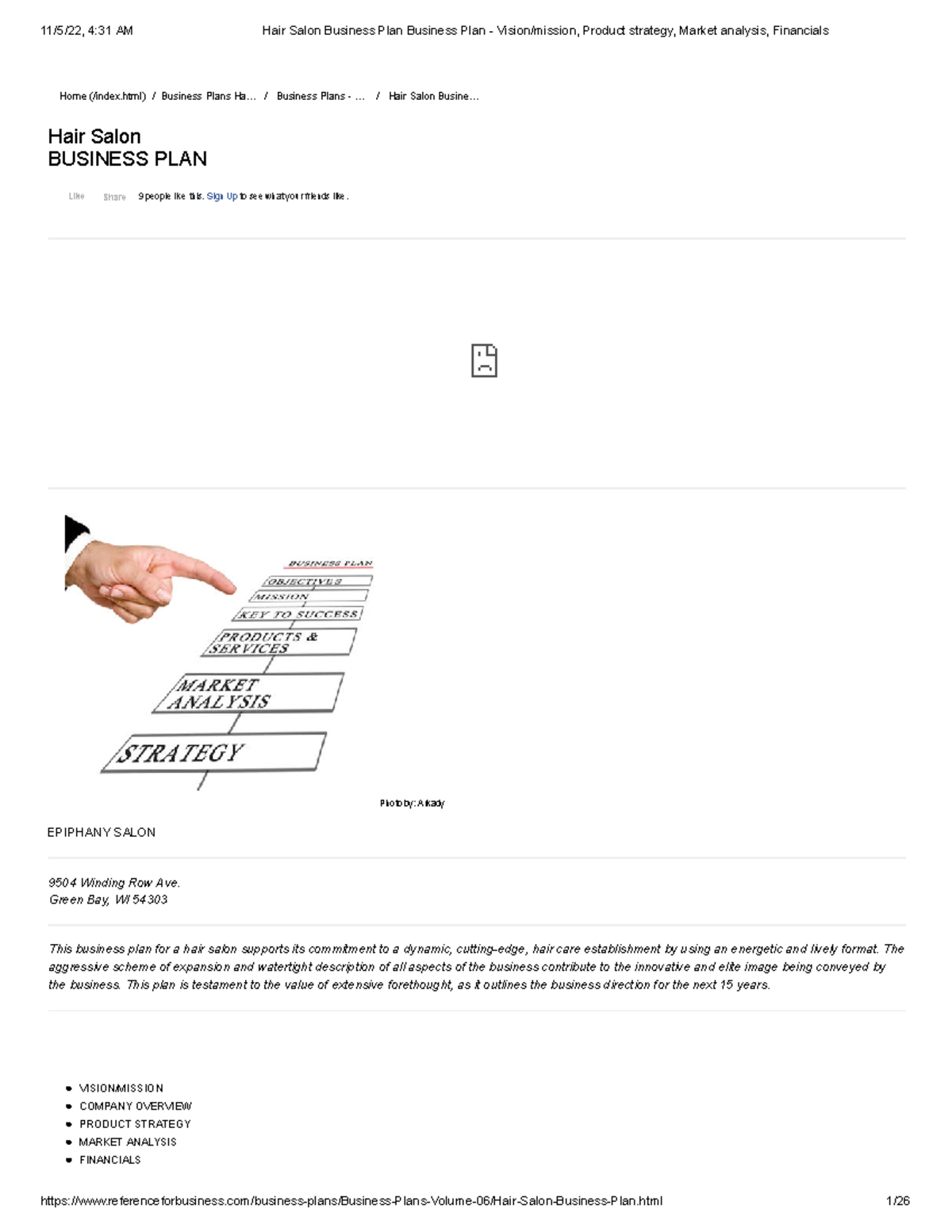 Hair Salon Business Plan Sample Pdf South Africa