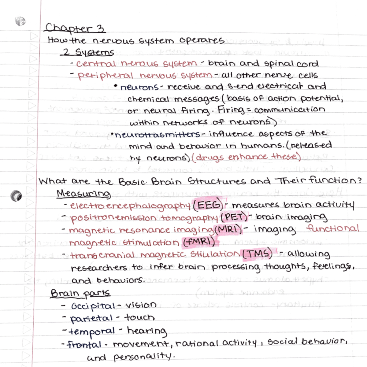 Psychology Chapter 3 - PSYCH 201 - Studocu