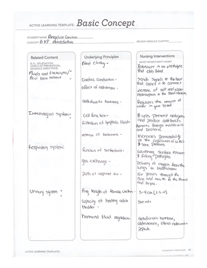 Chapter 1 - Basic Concept active learning template, protein - NURS 325 ...