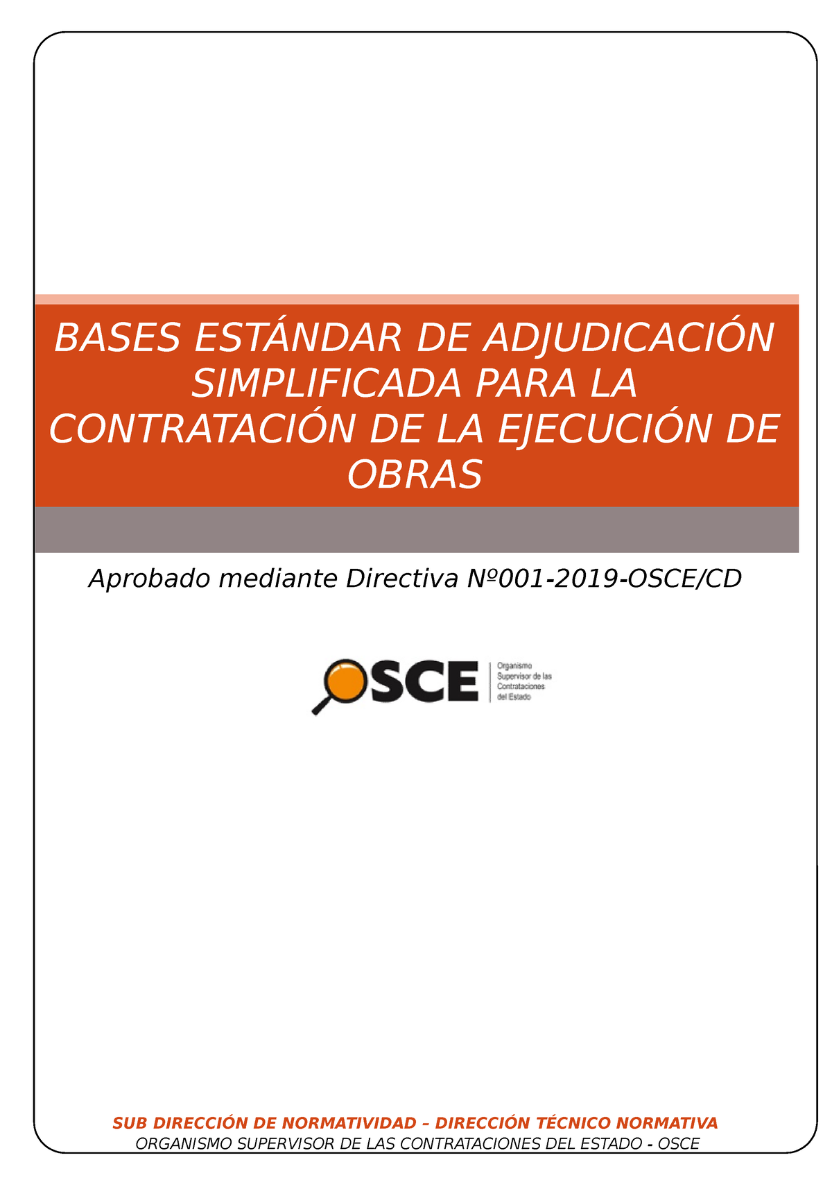 10.Bases Estandar AS Obras - BASES ESTÁNDAR DE ADJUDICACIÓN ...