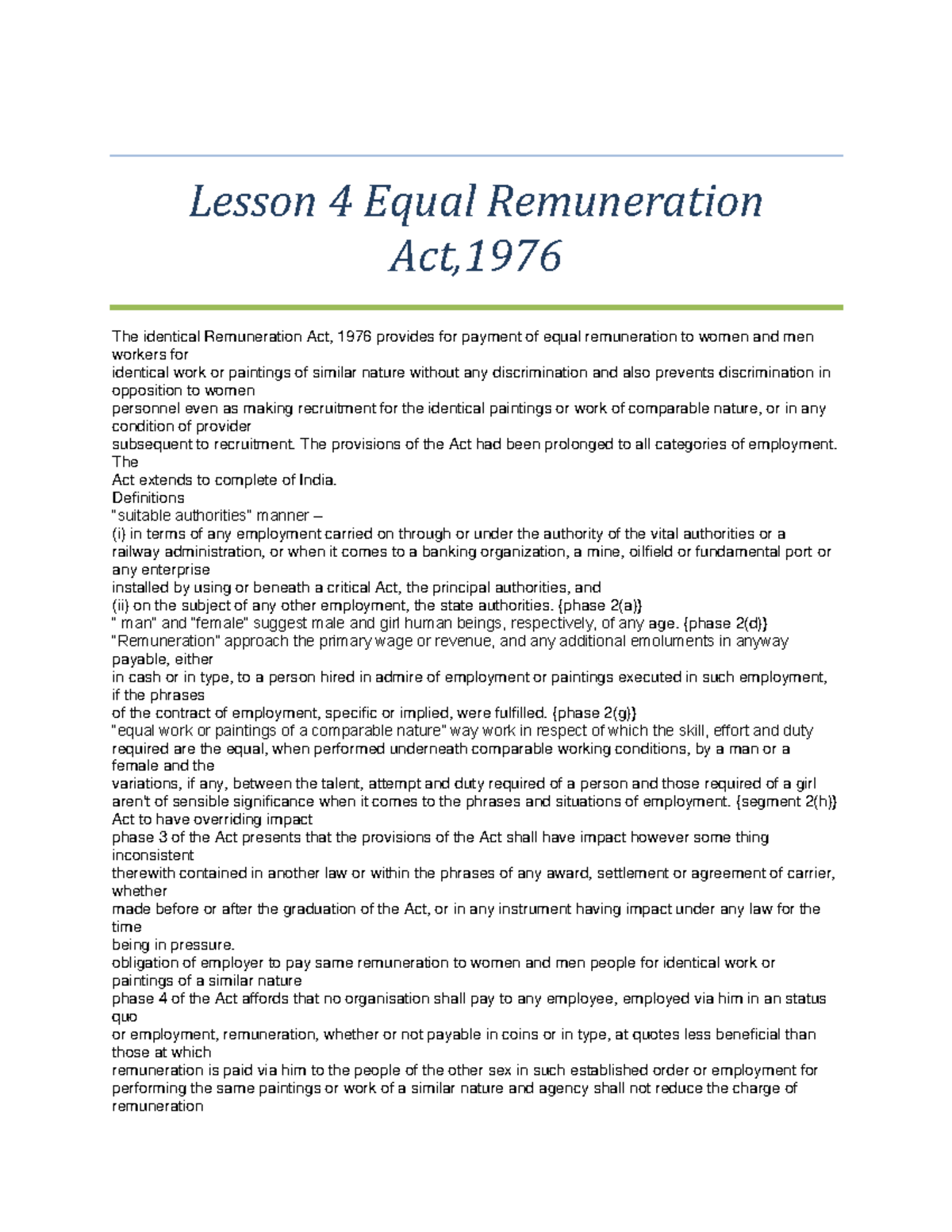 lesson-4-equal-remuneration-act-lesson-4-equal-remuneration-act-the