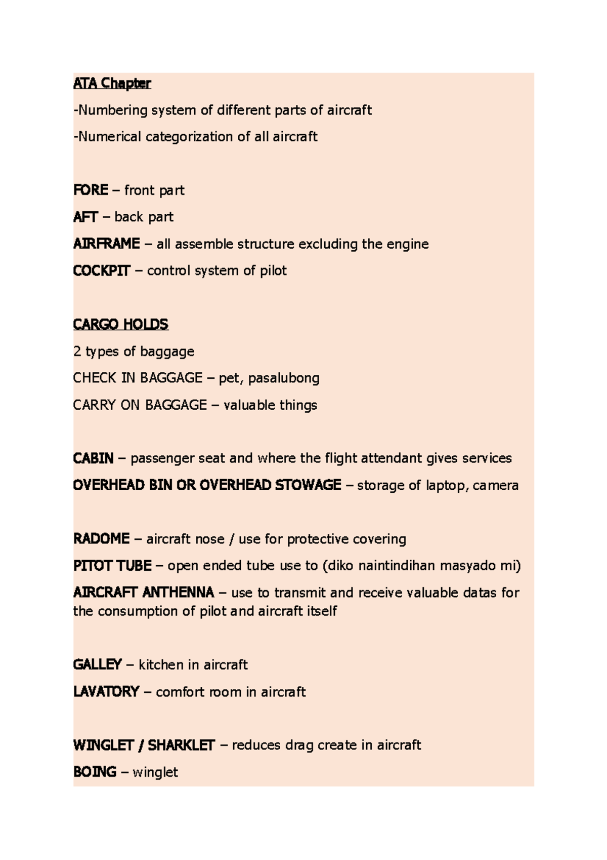Avcore- ATA - It shows the 100 ata code in avaition - ATA Chapter ...
