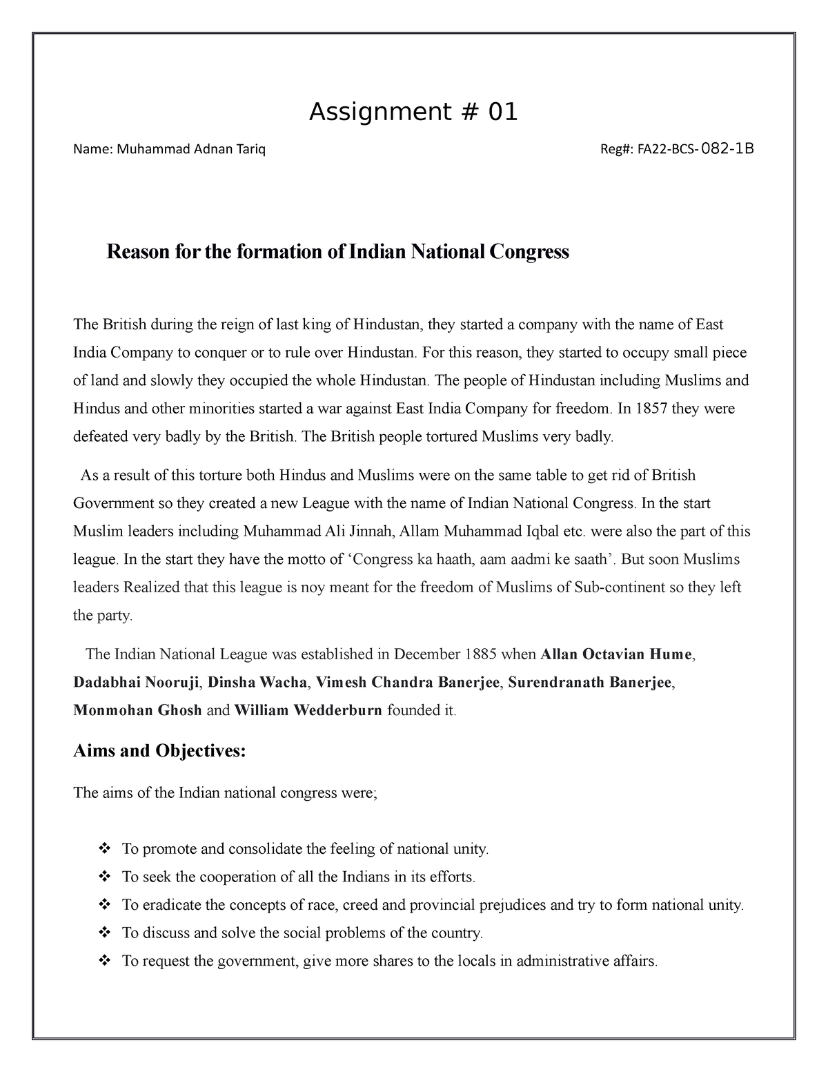 indian national congress essay