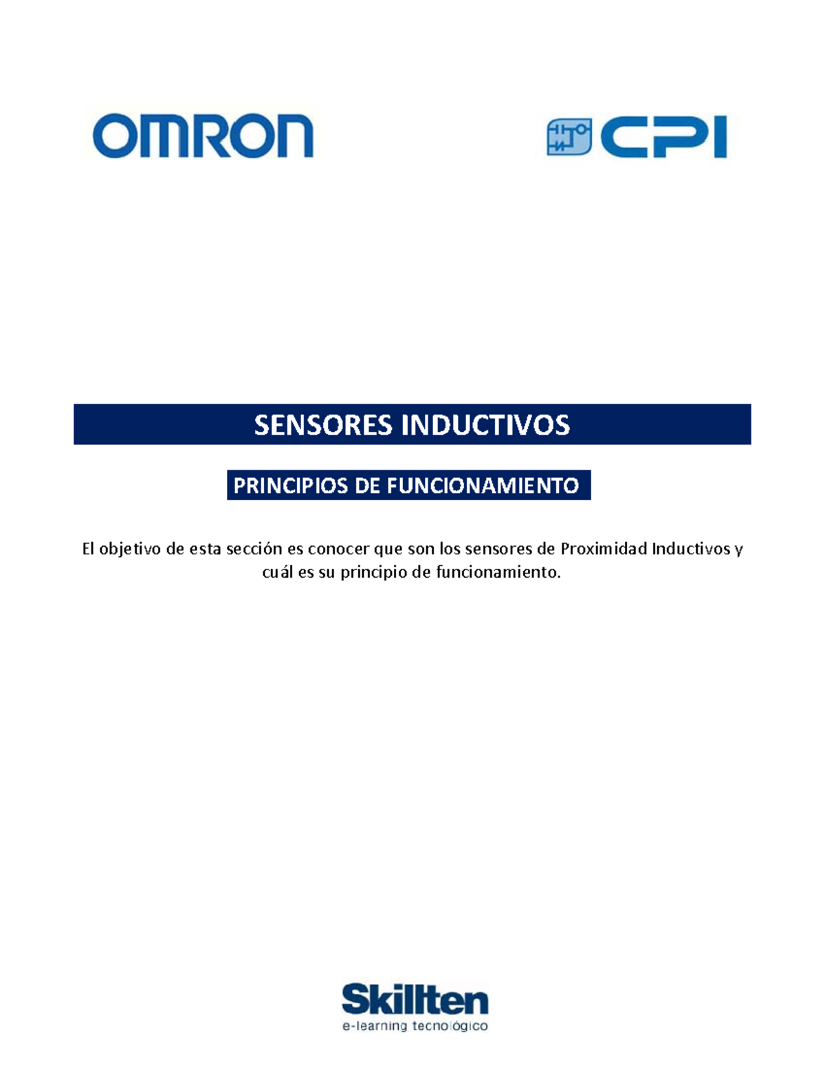 Sensores Inductivos Sensores Inductivos Principios De Funcionamiento El Objetivo De Esta 6871