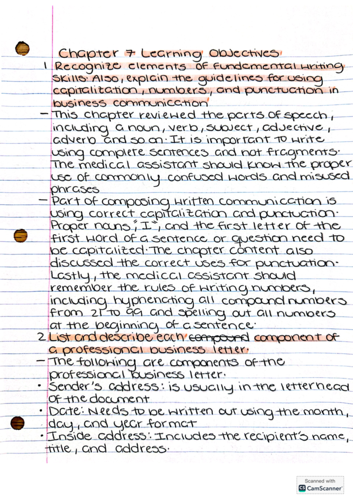 Chap7 objectives & vocab - Chapter 7 Learning objectives I Recognize ...