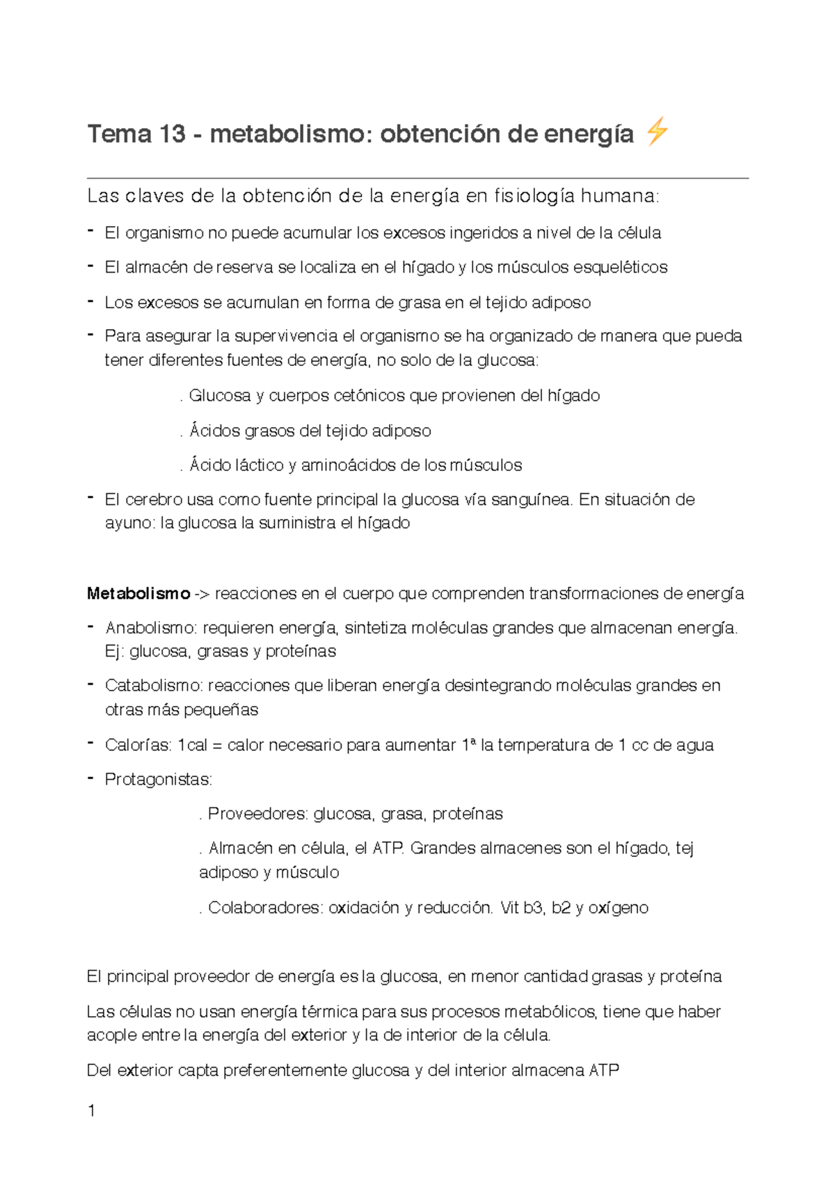 Almacen de glucosa en el organismo