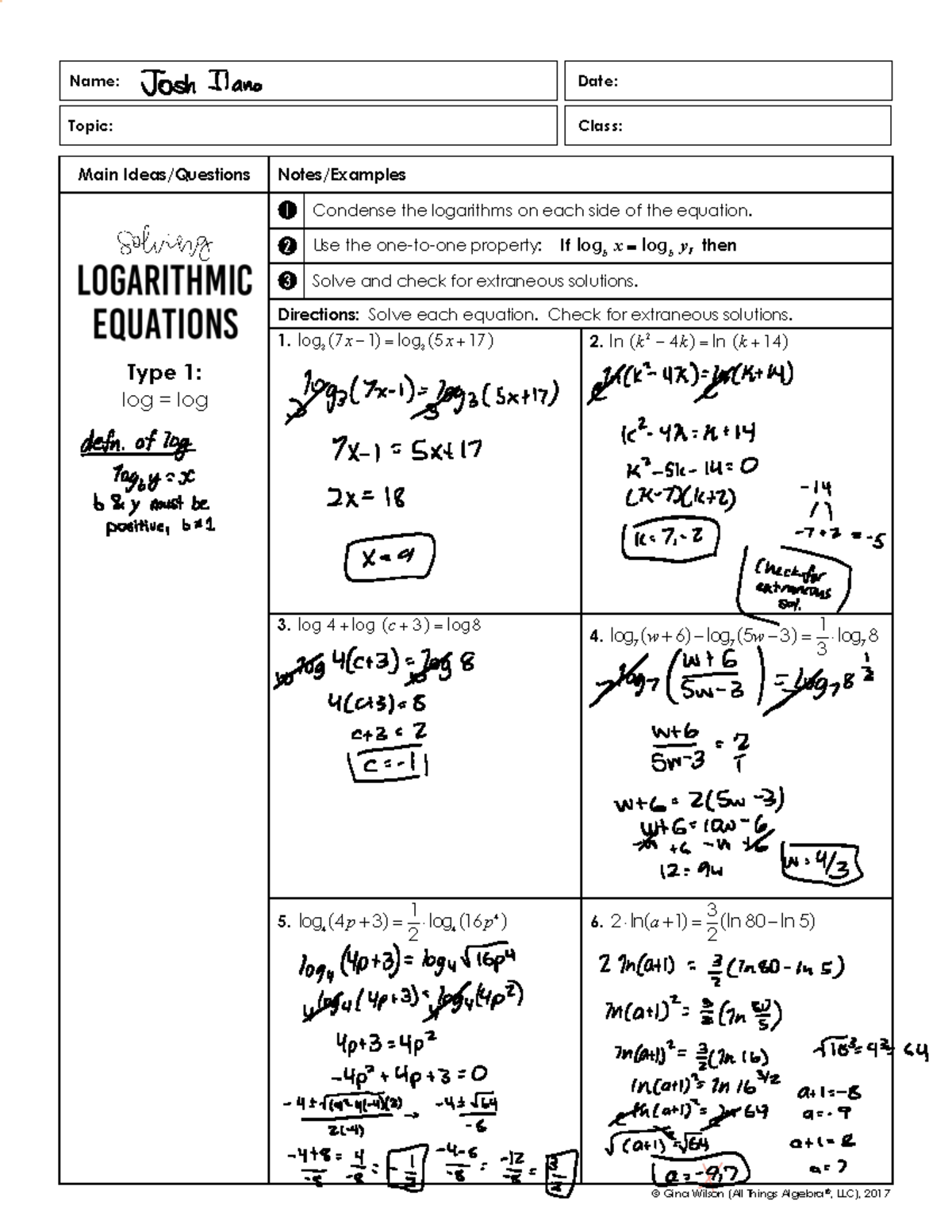 solving-logarithmic-equations-notes-main-ideas-questions-notes