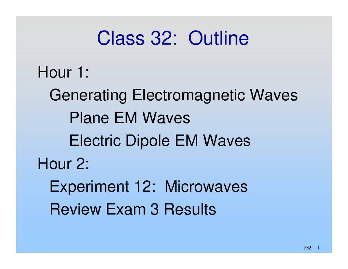16ff64d64187374 a61c28a1f9f16f348 chapte 4gauss law - Class 32: Outline ...