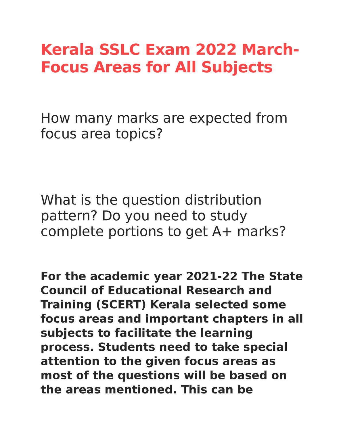 Kerala SSLC Exam 2022 March Gggn .scert - Kerala SSLC Exam 2022 March ...