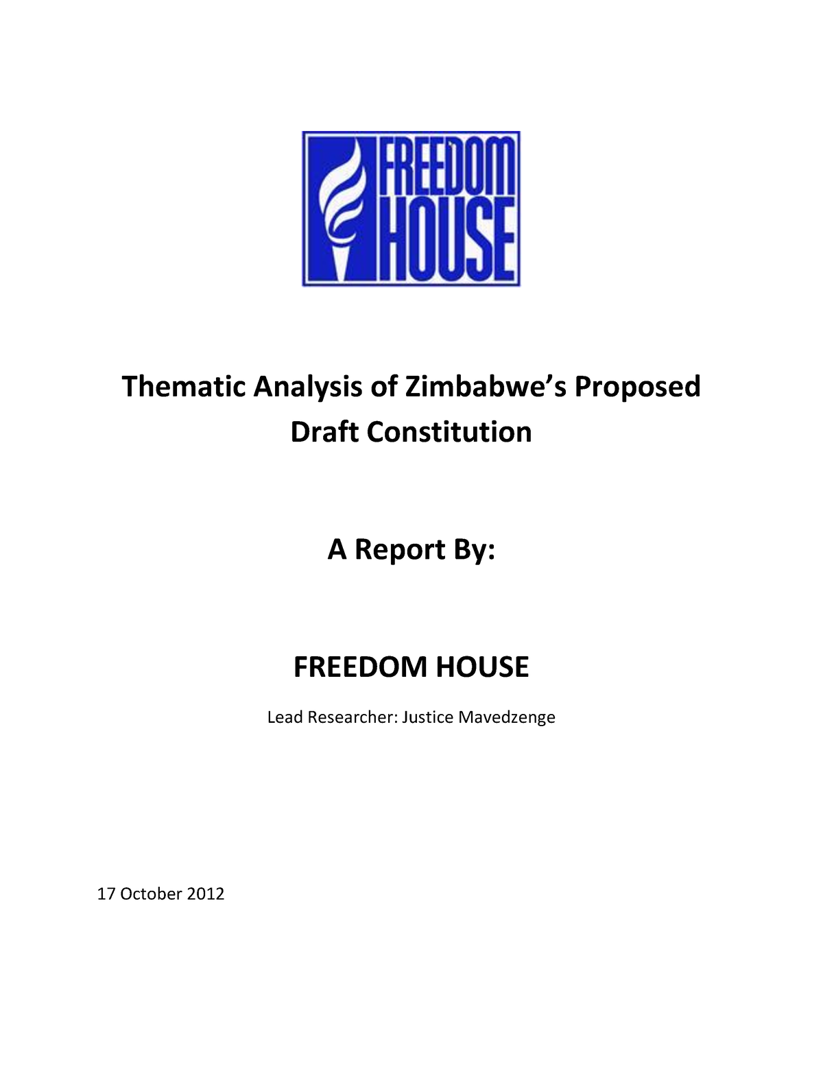 separation of powers in zimbabwe essay