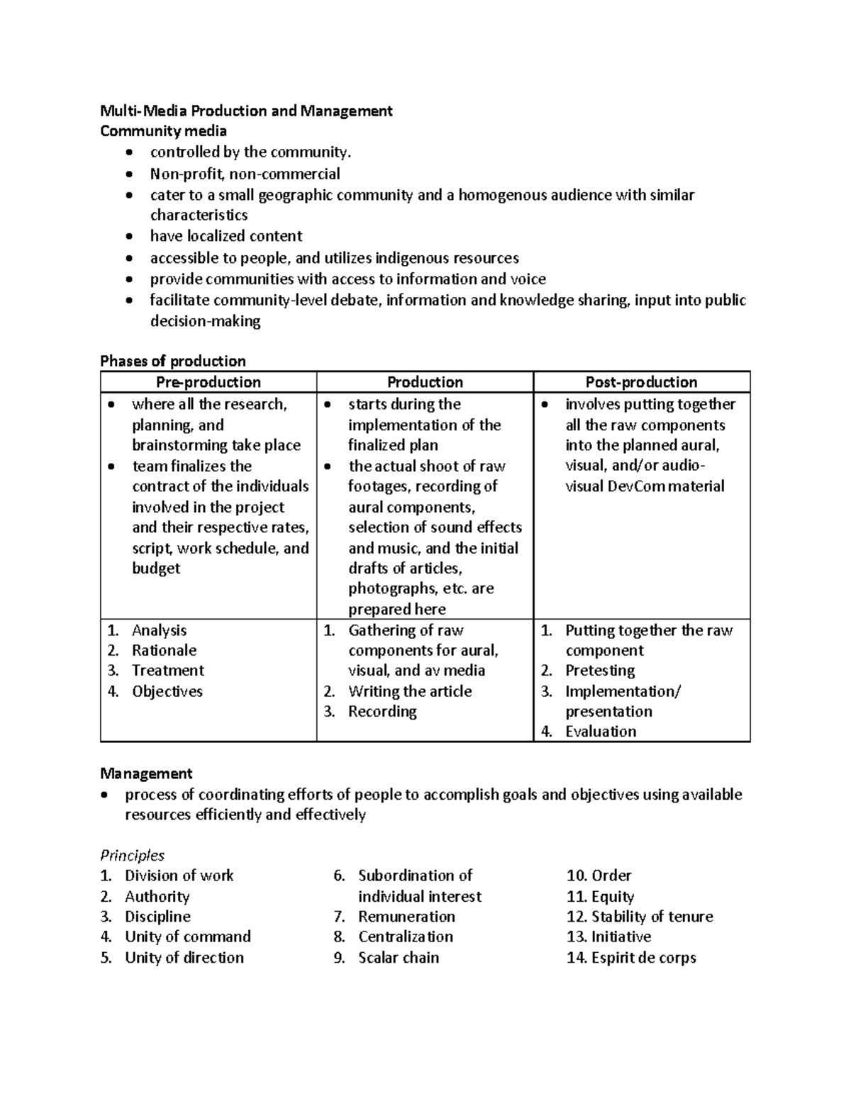 Multi-media production and development 1 - University of the ...