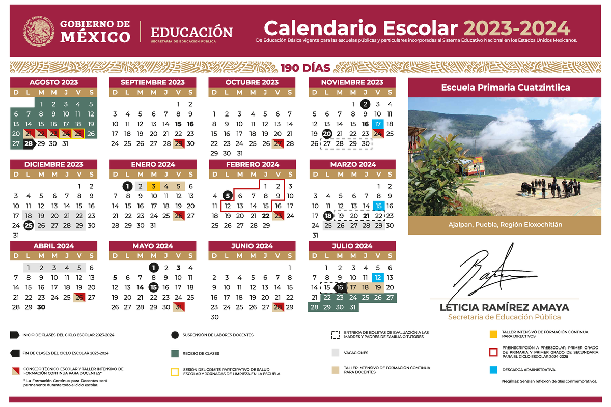 Calendario Escolar 20232024 Los espacios de Prepa en LíneaSEP Studocu