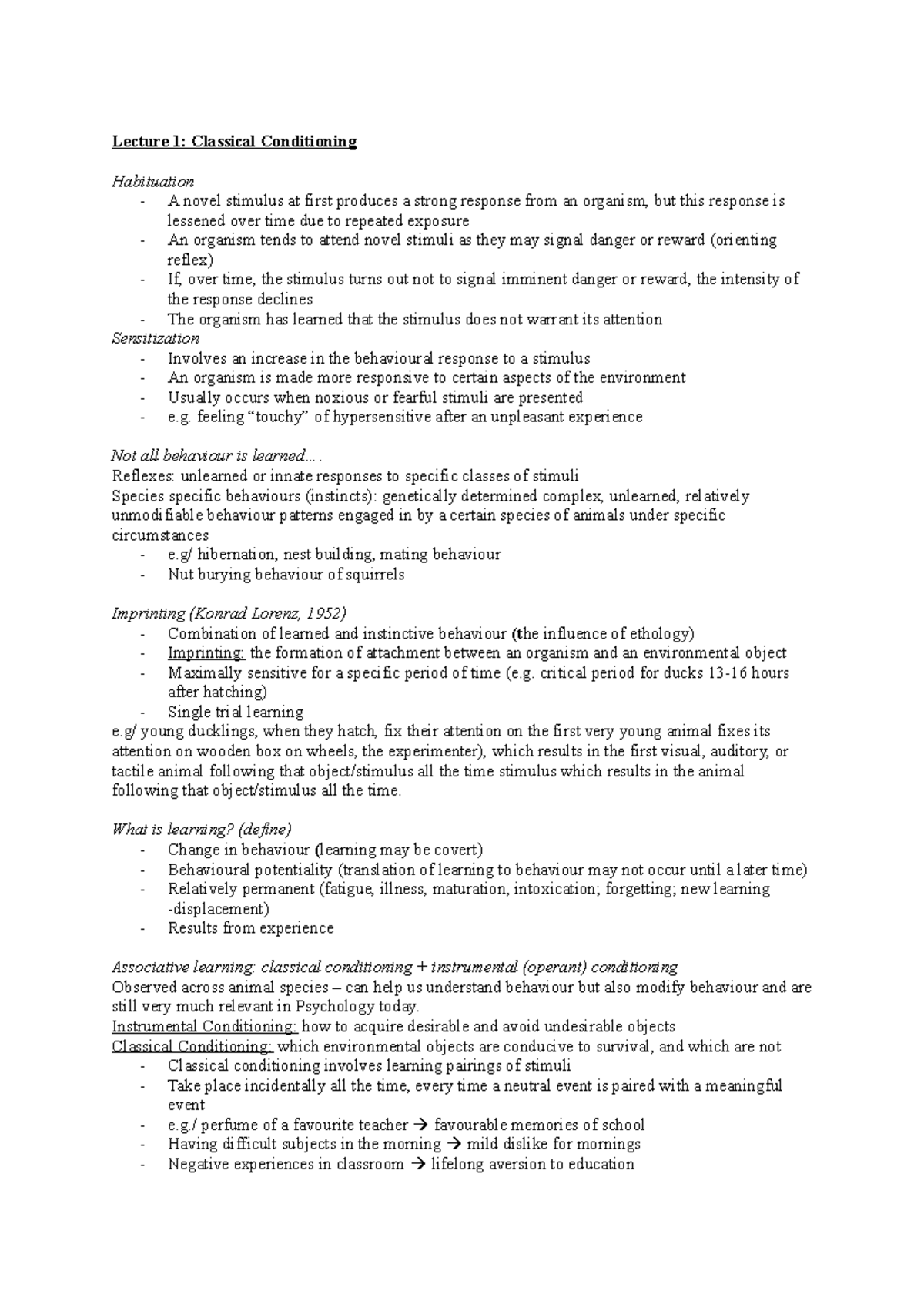 L1-L8 Lecture Notes - 5BBA2040 - KCL - Studocu