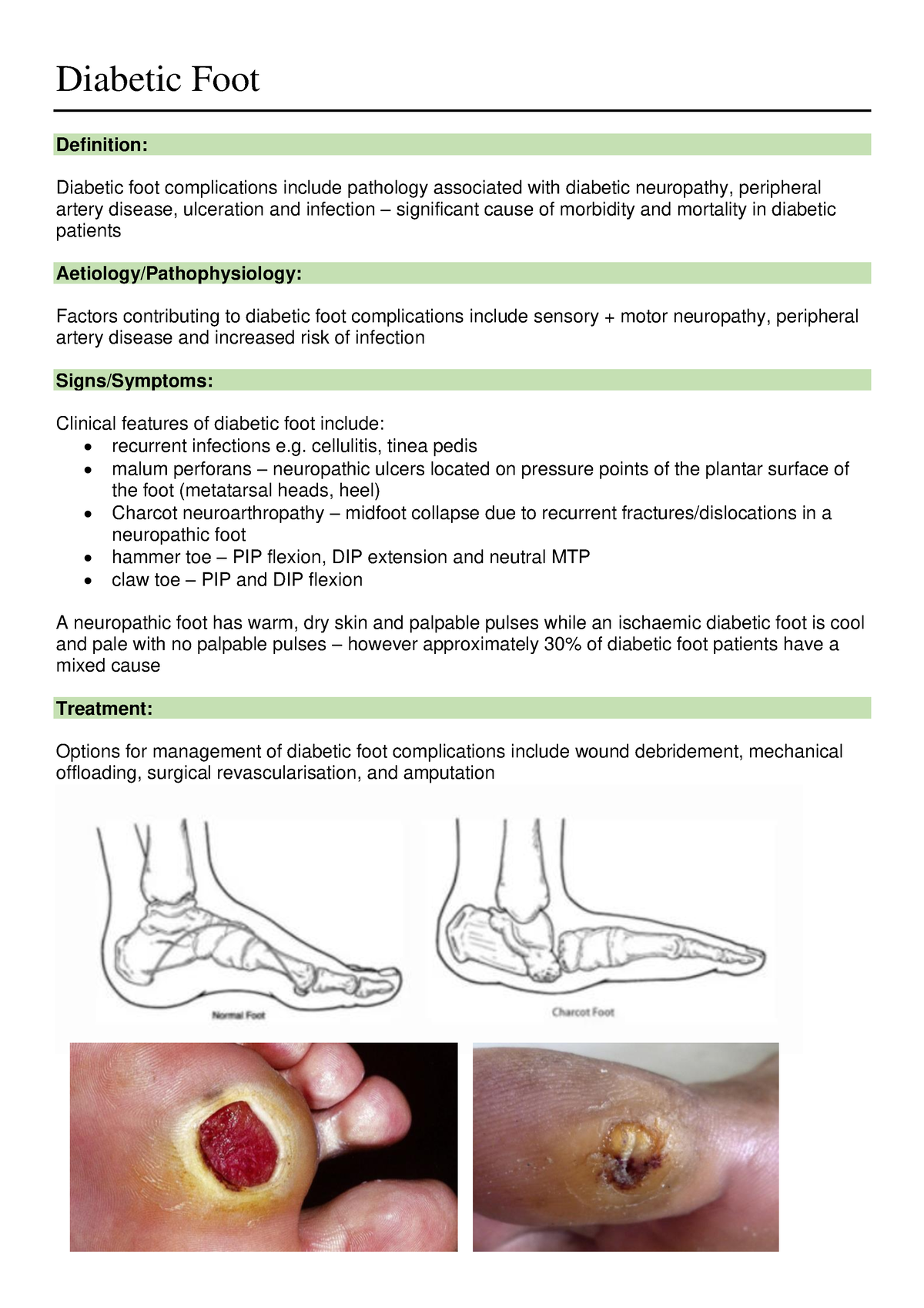 Diabetic Foot - Key disease entity - Diabetic Foot Definition: Diabetic ...