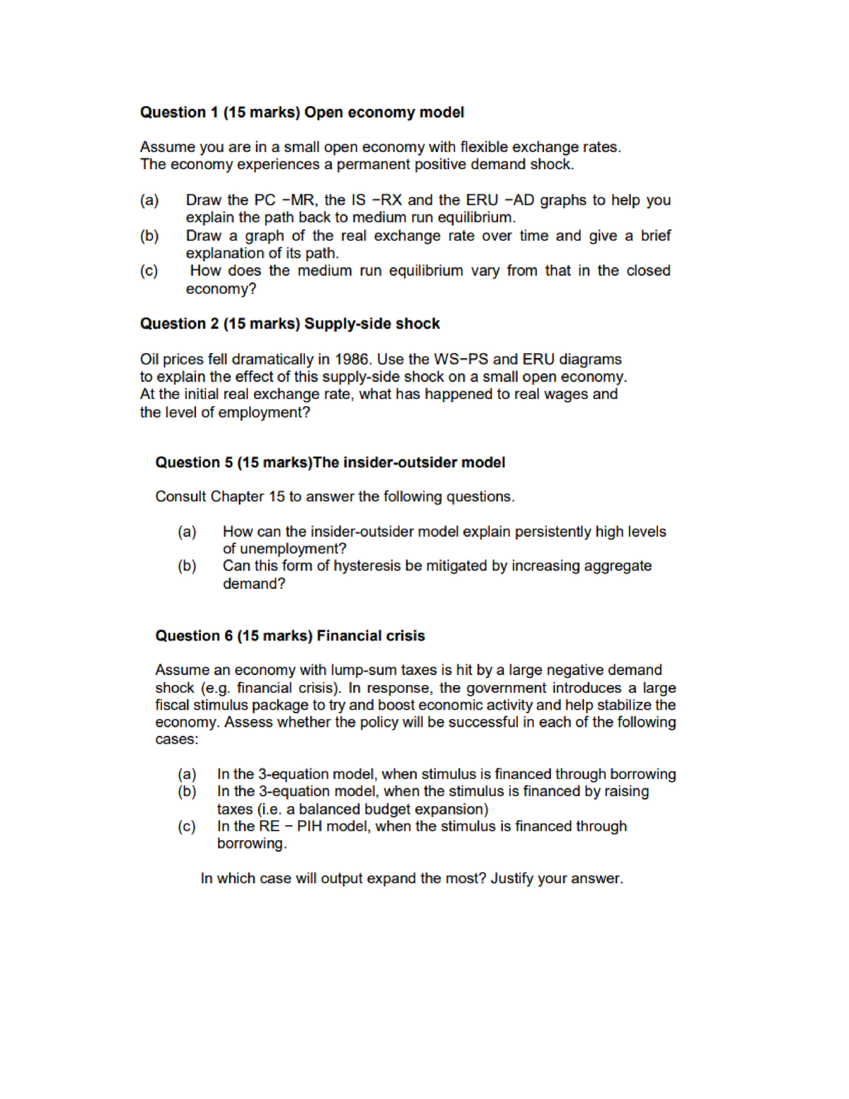 Economics Questions On Economics - Studocu