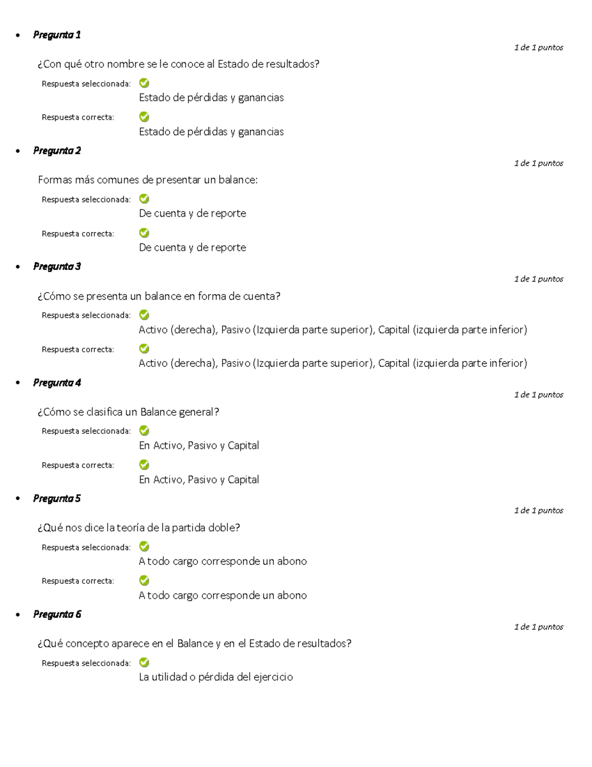 Balance de pasivos comunes