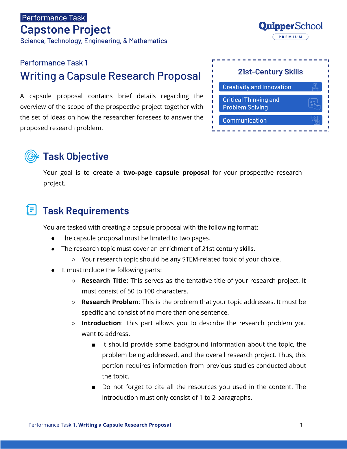 thesis capsule proposal example