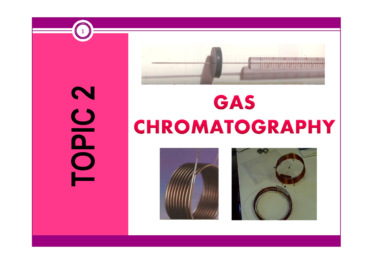 gas chromatography inshushf phy Chem UiTM Studocu