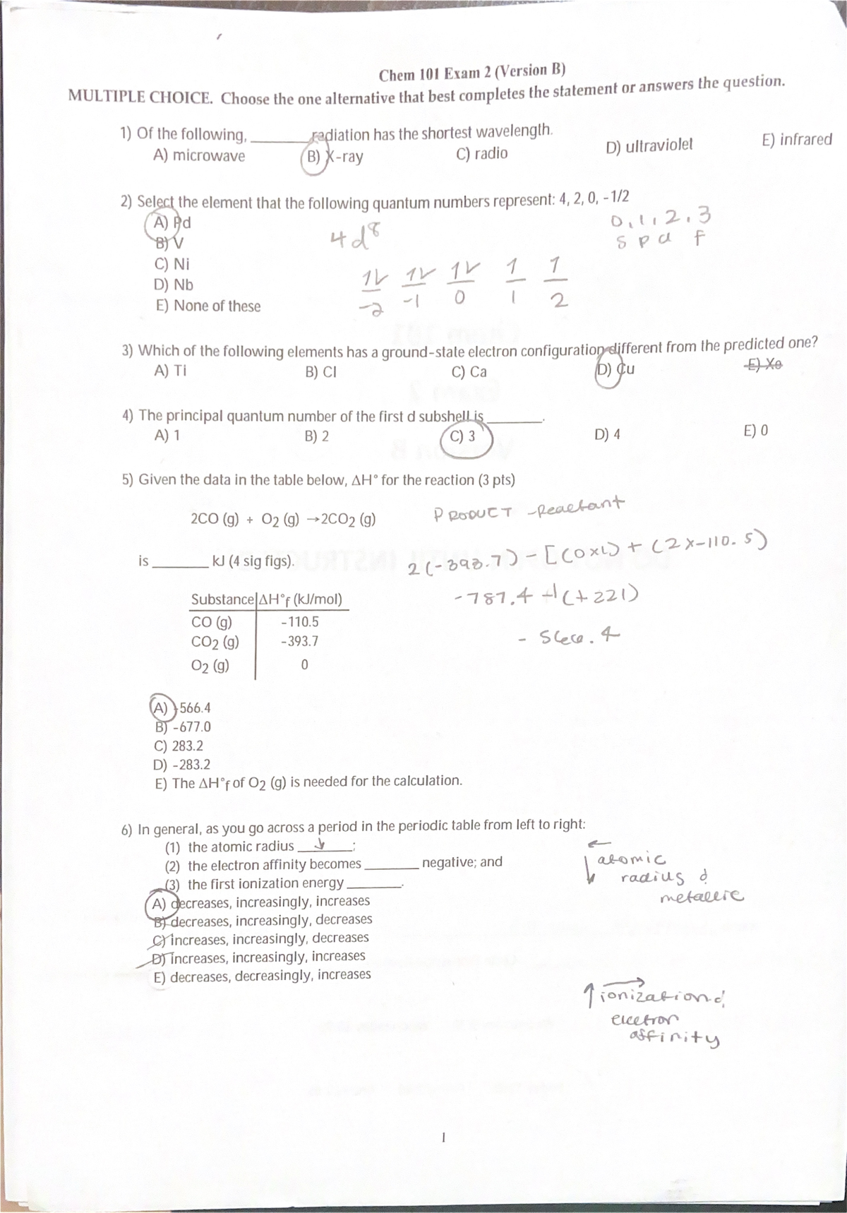 Chem 101 Exam 2 MC - Exam 2 - CHEM101 - Studocu