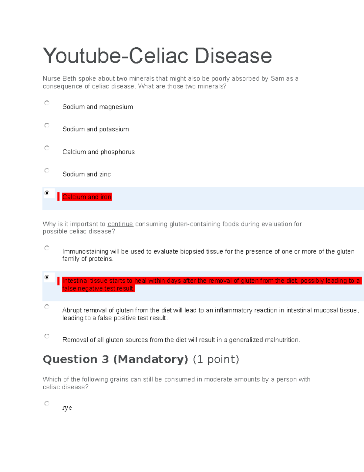 Celiac Disease-Answer - Youtube-Celiac Disease Nurse Beth Spoke About ...