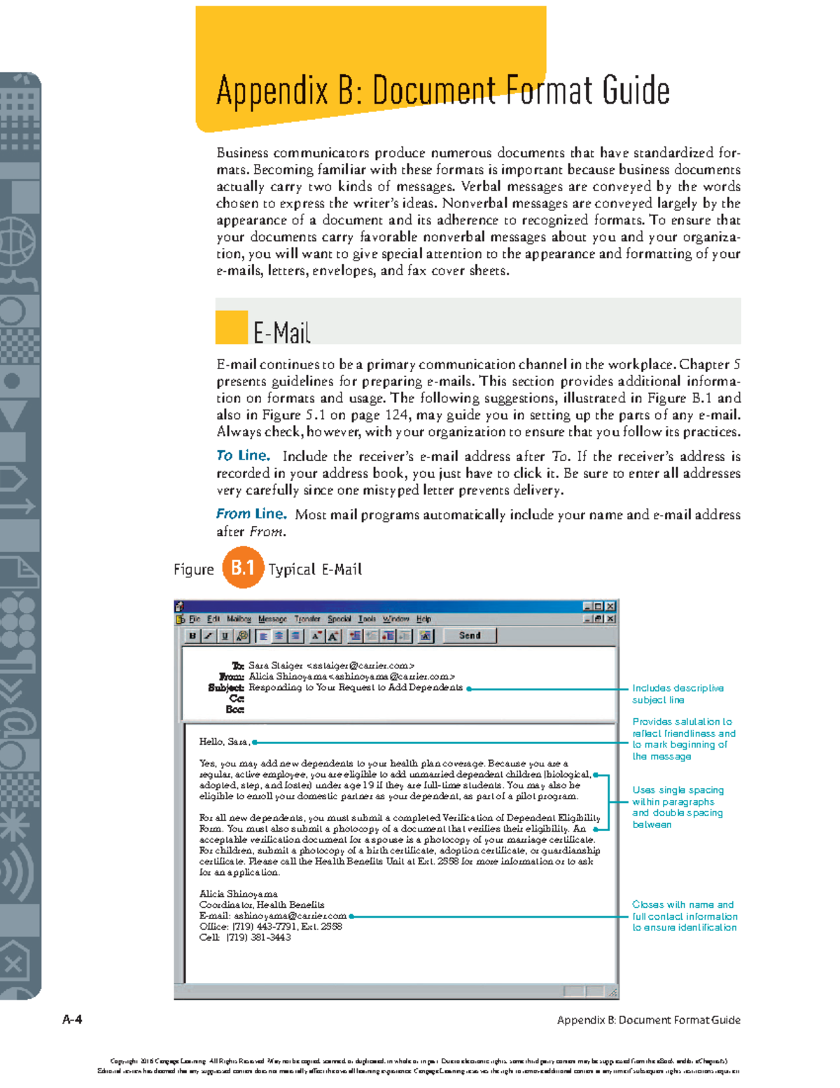 Document format guidelines - A-4 Appendix B: Document Format Guide ...