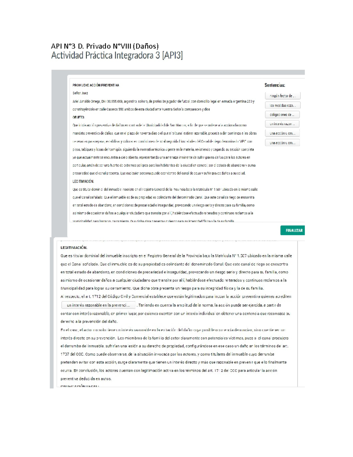 API N3 Danos - Concursos y Quiebras - API N°3 D. Privado N°VIII (Daños ...